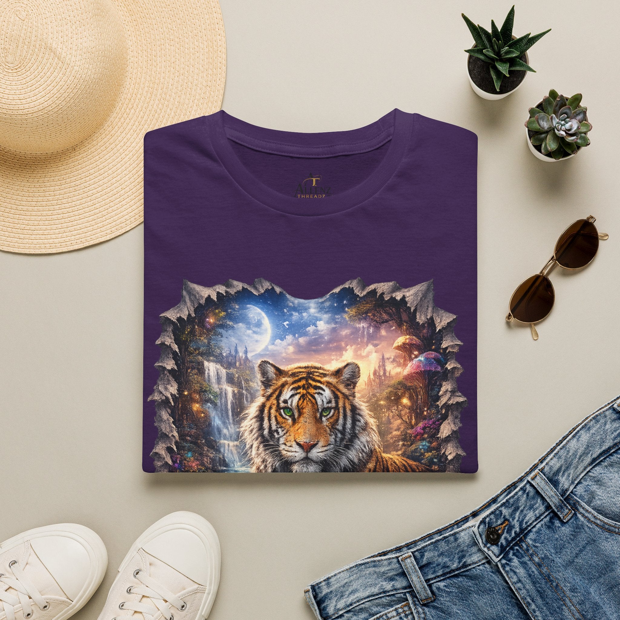 Unisex Softstyle T-Shirt -Fantasy Bengal tiger