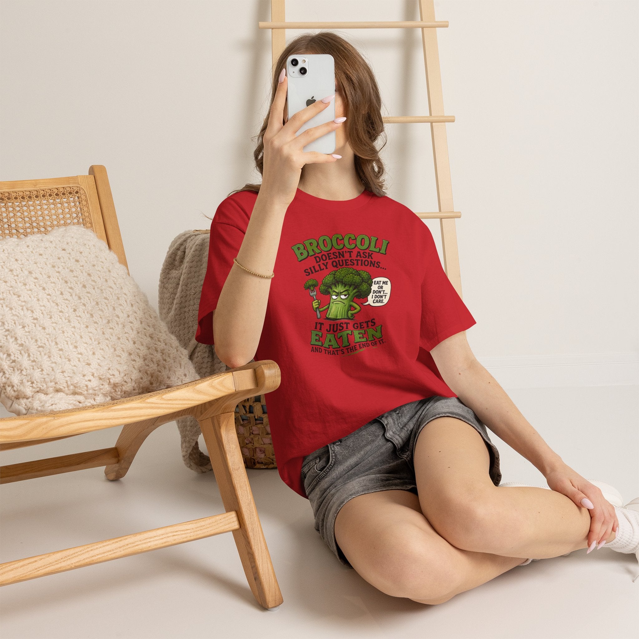 Broccoli head Unisex Heavy Cotton Tee