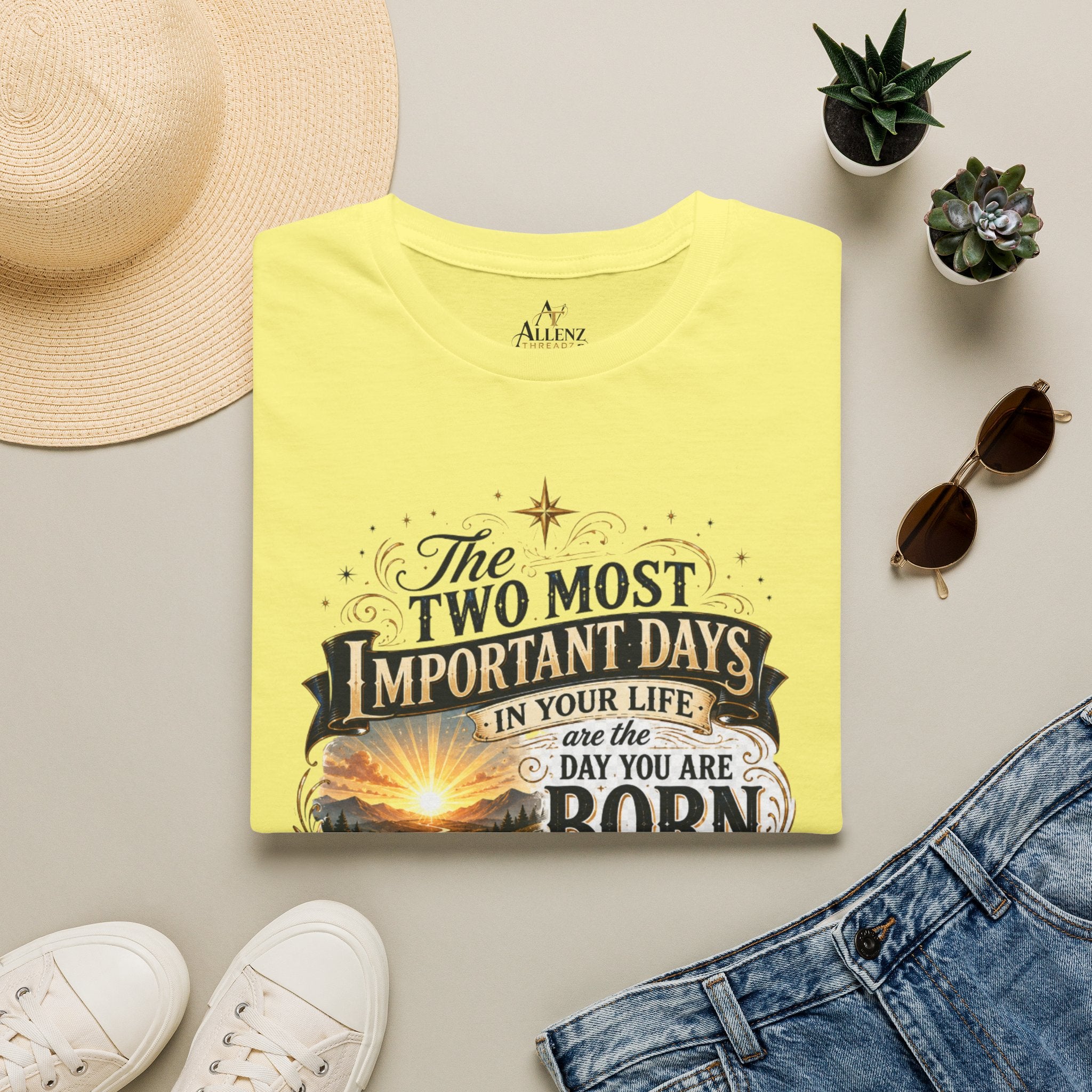 Two Most Important Days Mark Twain Unisex Softstyle T-Shirt