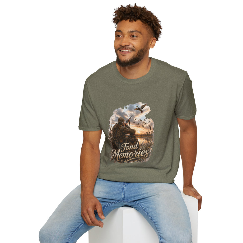 Grandpa and Grandson Hunting Unisex Softstyle T-Shirt