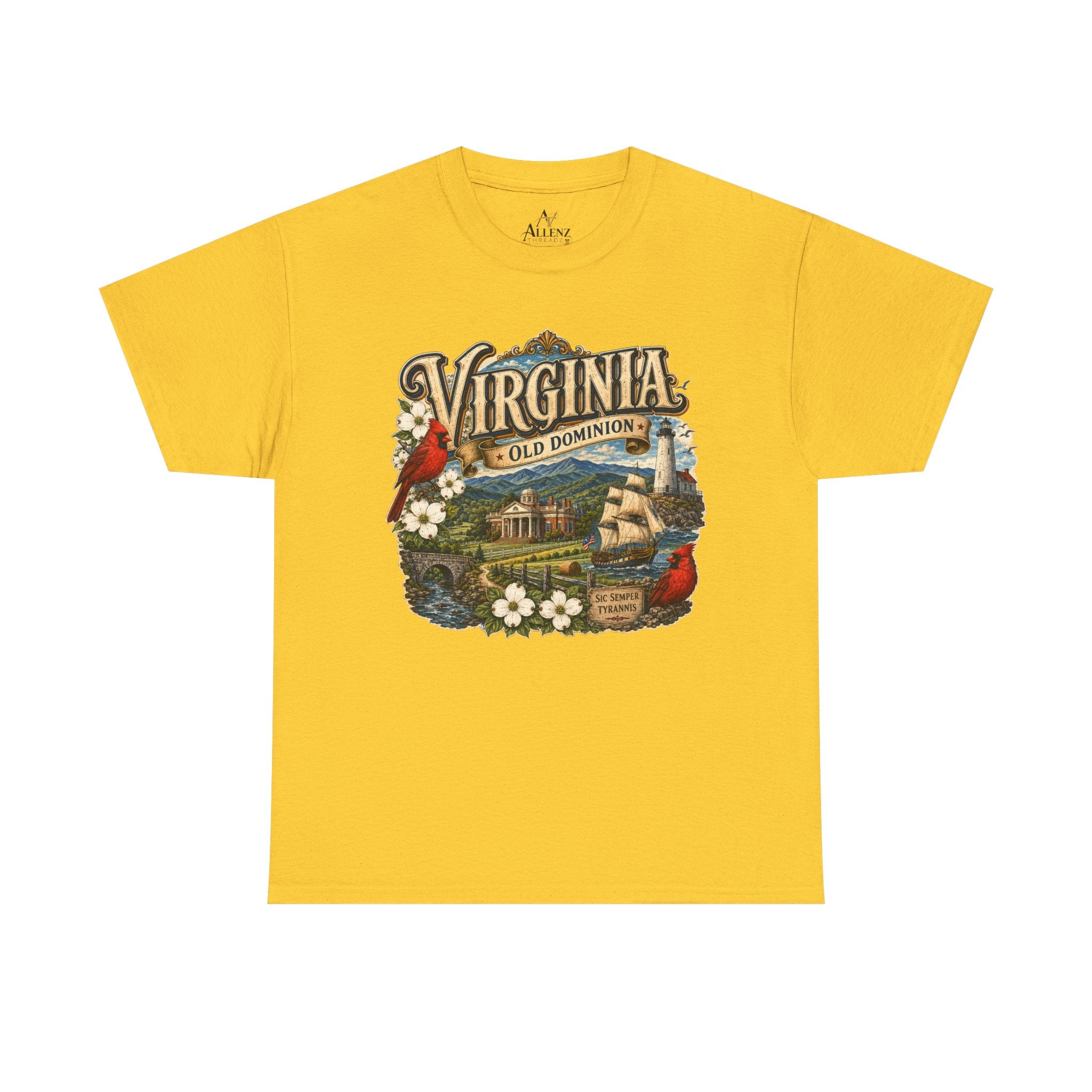 Unisex Heavy Cotton Tee Virginia – Timeless Beauty of the Old Dominion 🚢🕊️