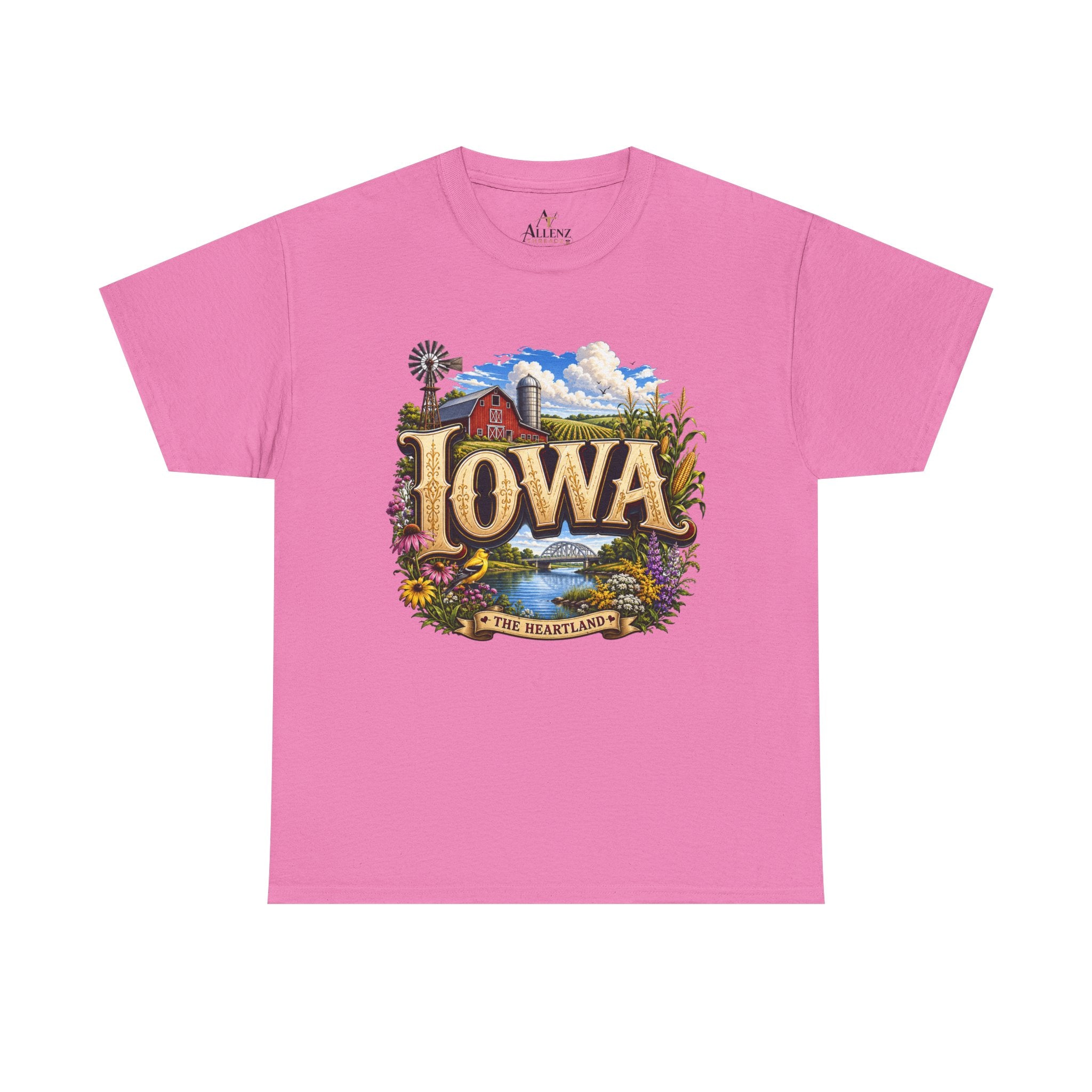 Unisex Heavy Cotton Tee 🌽 Iowa – America’s Heartland at Its Finest 🌽