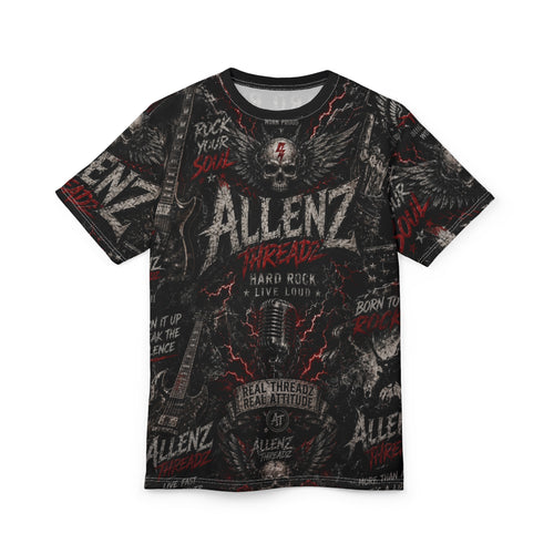 Allenz Threadz Hard Rock Unisex Cut and Sew Tee (AOP)