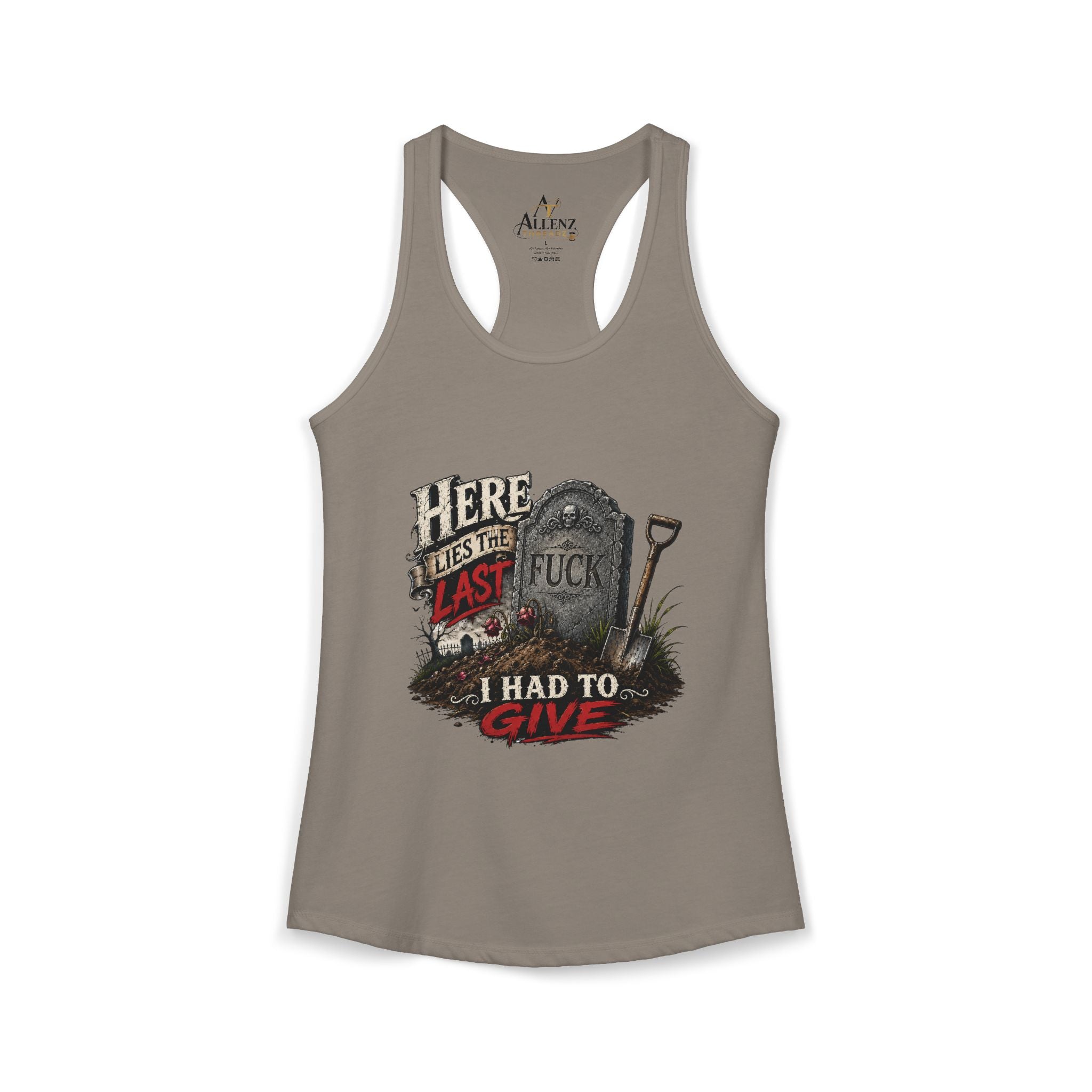 Here Lies Funny Women's Ideal Racerback Tank