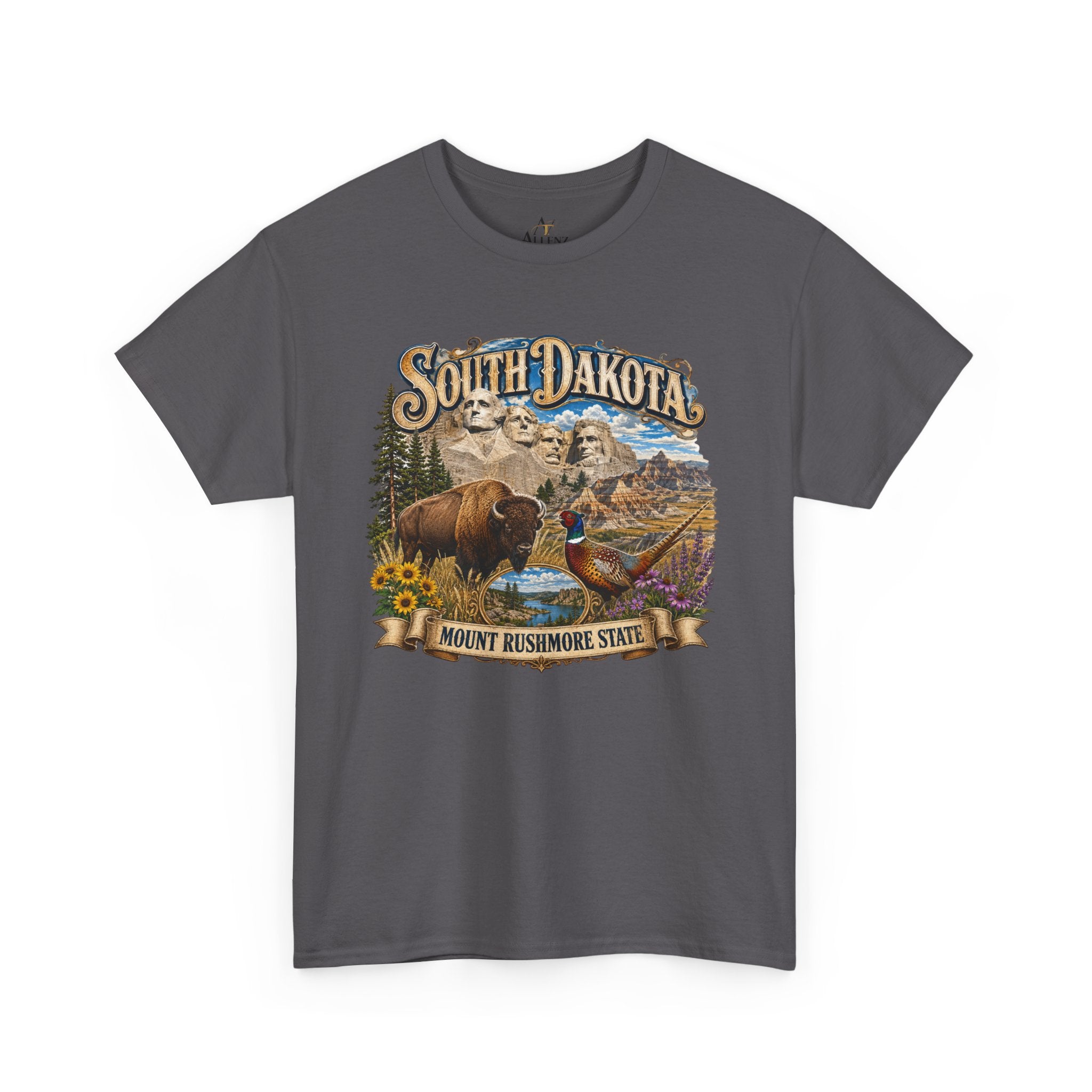 Unisex Heavy Cotton Tee South Dakota – Legendary Spirit of the Mount Rushmore State ⛰️