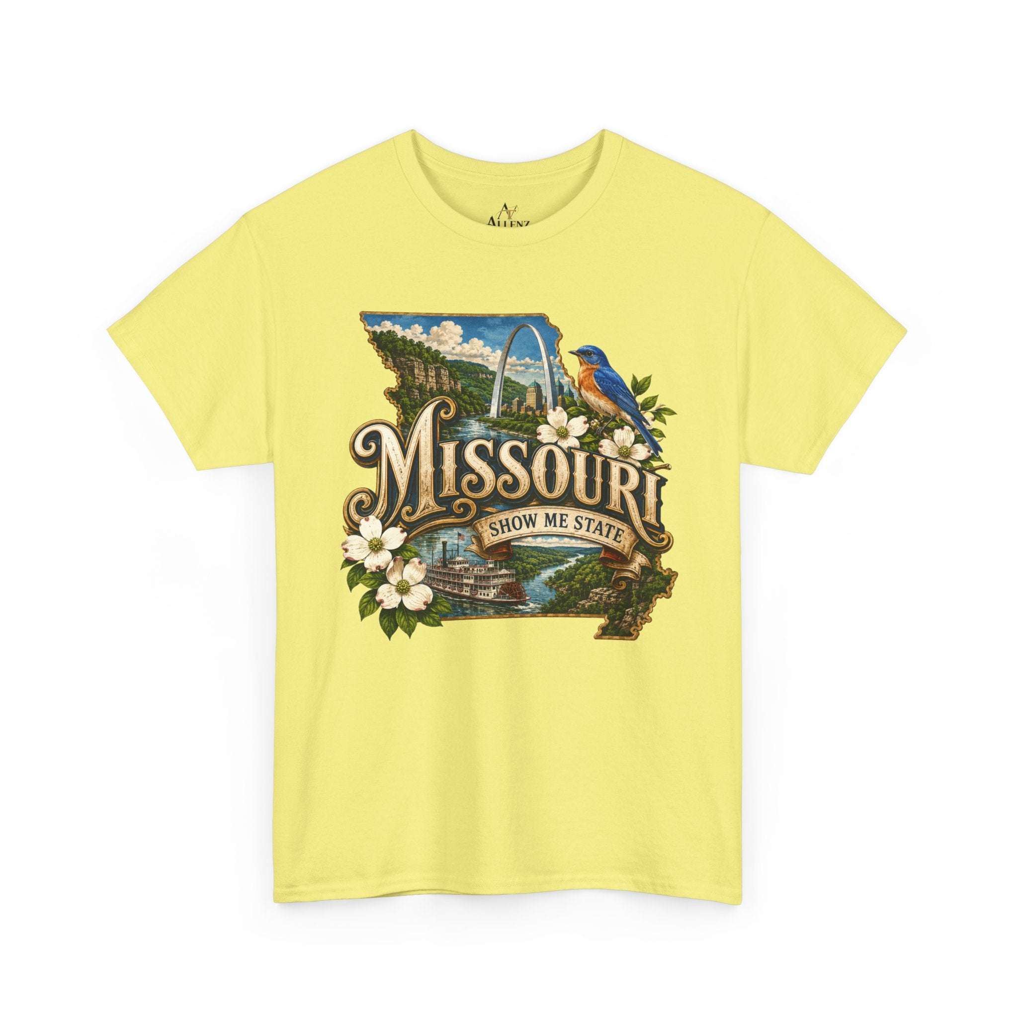Unisex Heavy Cotton Tee🌊 Missouri – River Heritage and Heartland Beauty 🌊