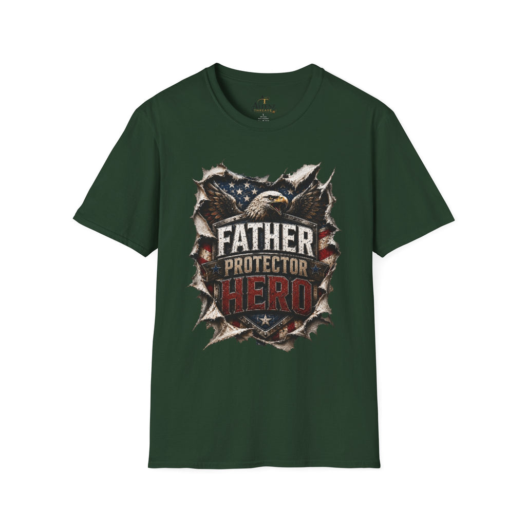 Father Protector Hero Unisex Softstyle T-Shirt
