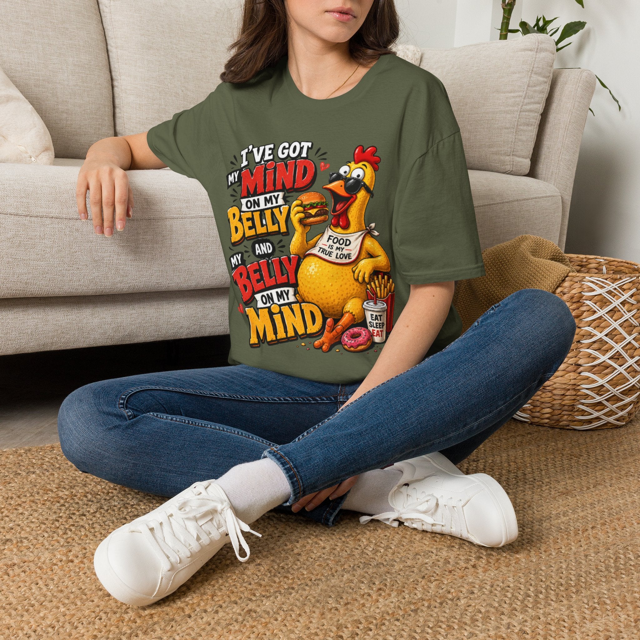 I've Got my Mind on My Belly Unisex Softstyle T-Shirt