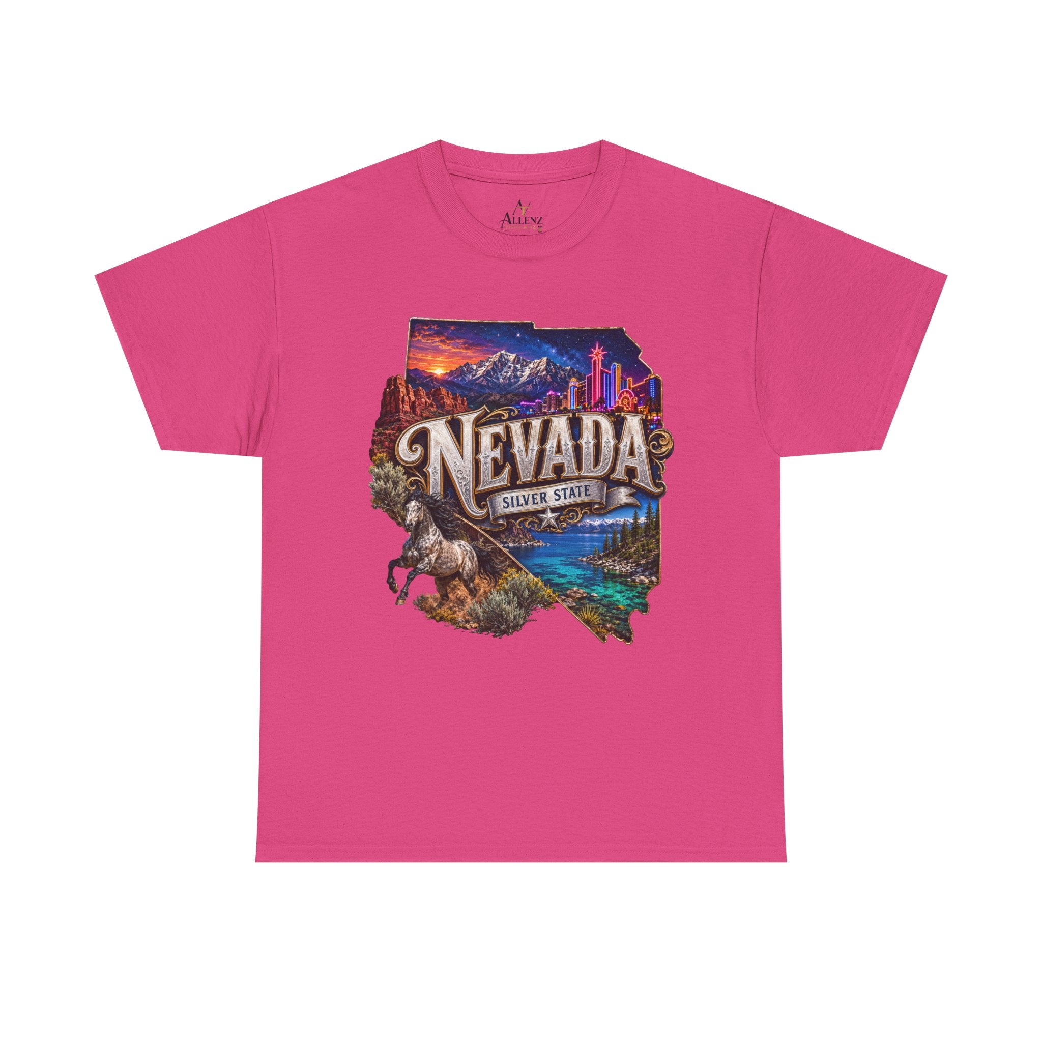 Unisex Heavy Cotton Tee🎰 Nevada – Desert Nights and Silver State Lights 🌵✨