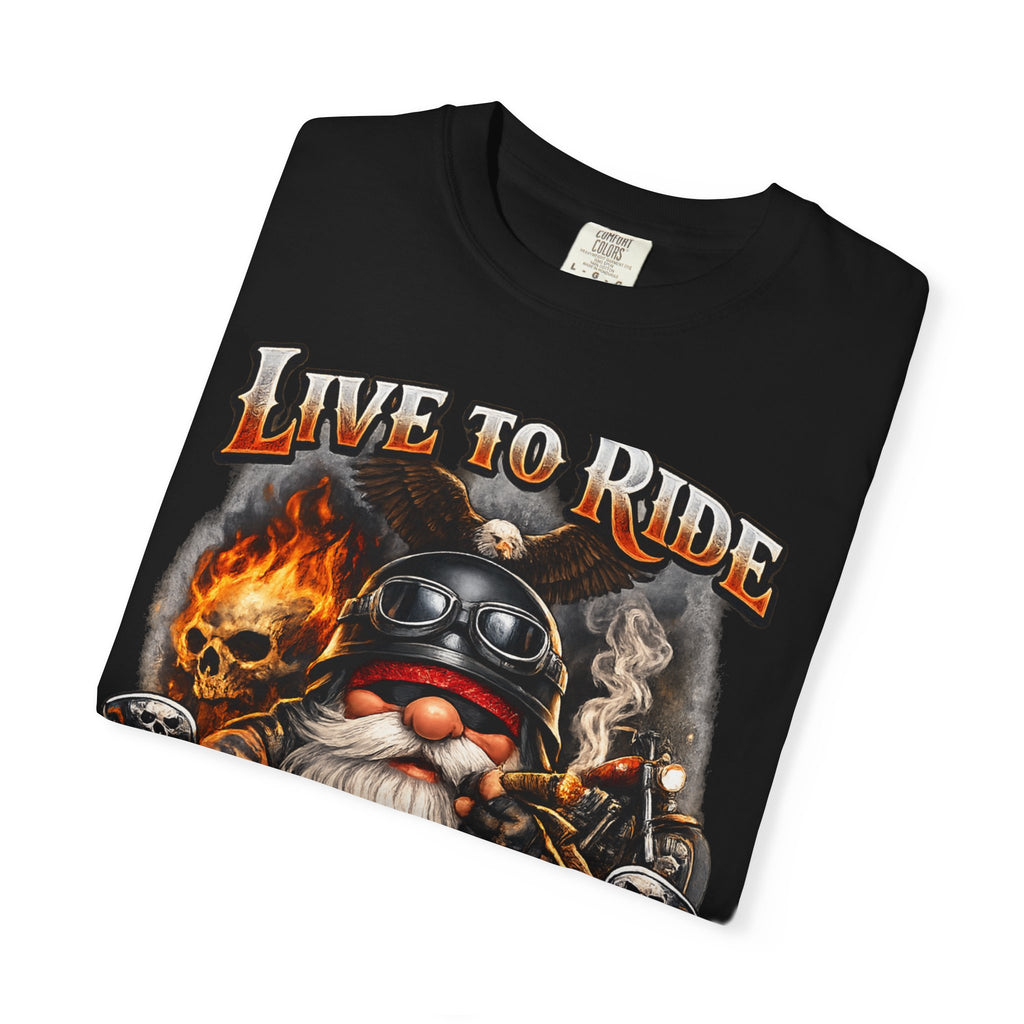 Ride to Live Motorcycle T-Shirt — "Live to Ride, Ride to Live" Graphic Tee