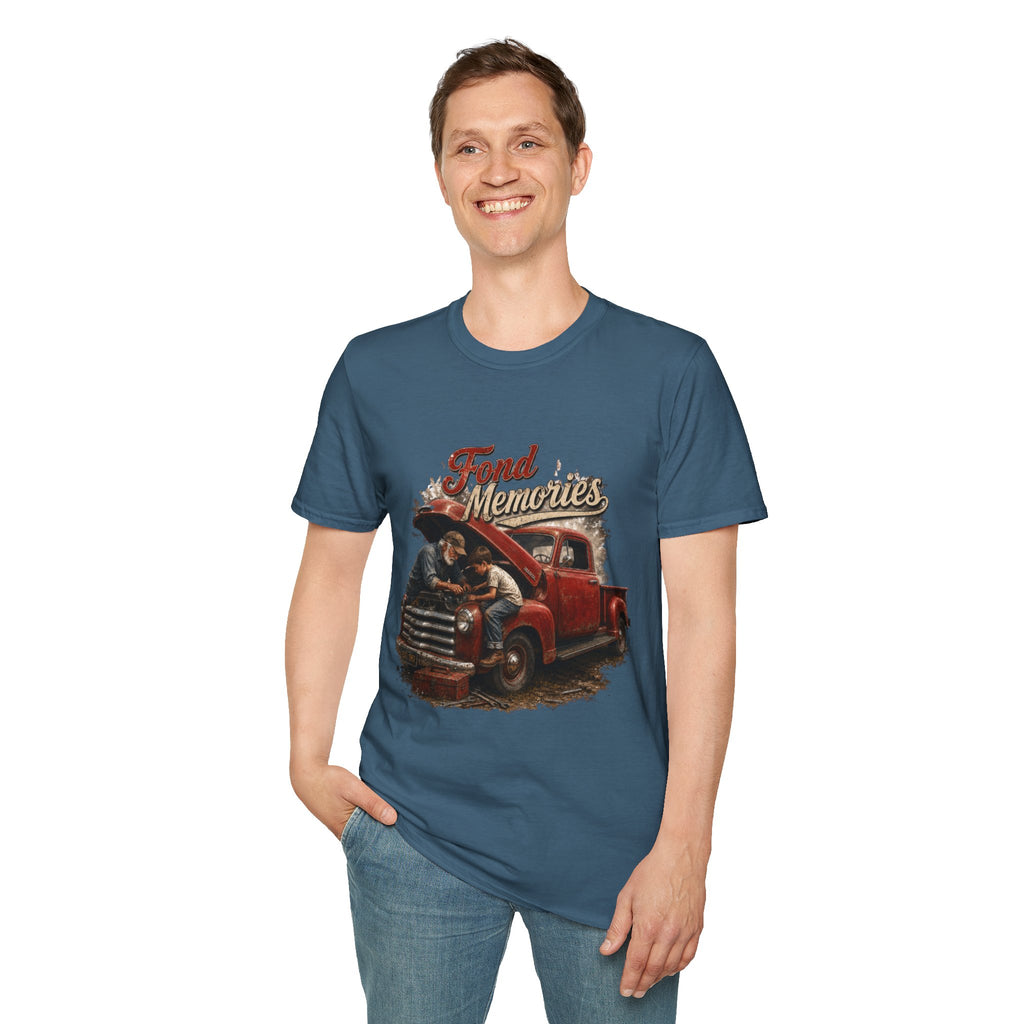 Grandpa and Grandson Memories Unisex Softstyle T-Shirt