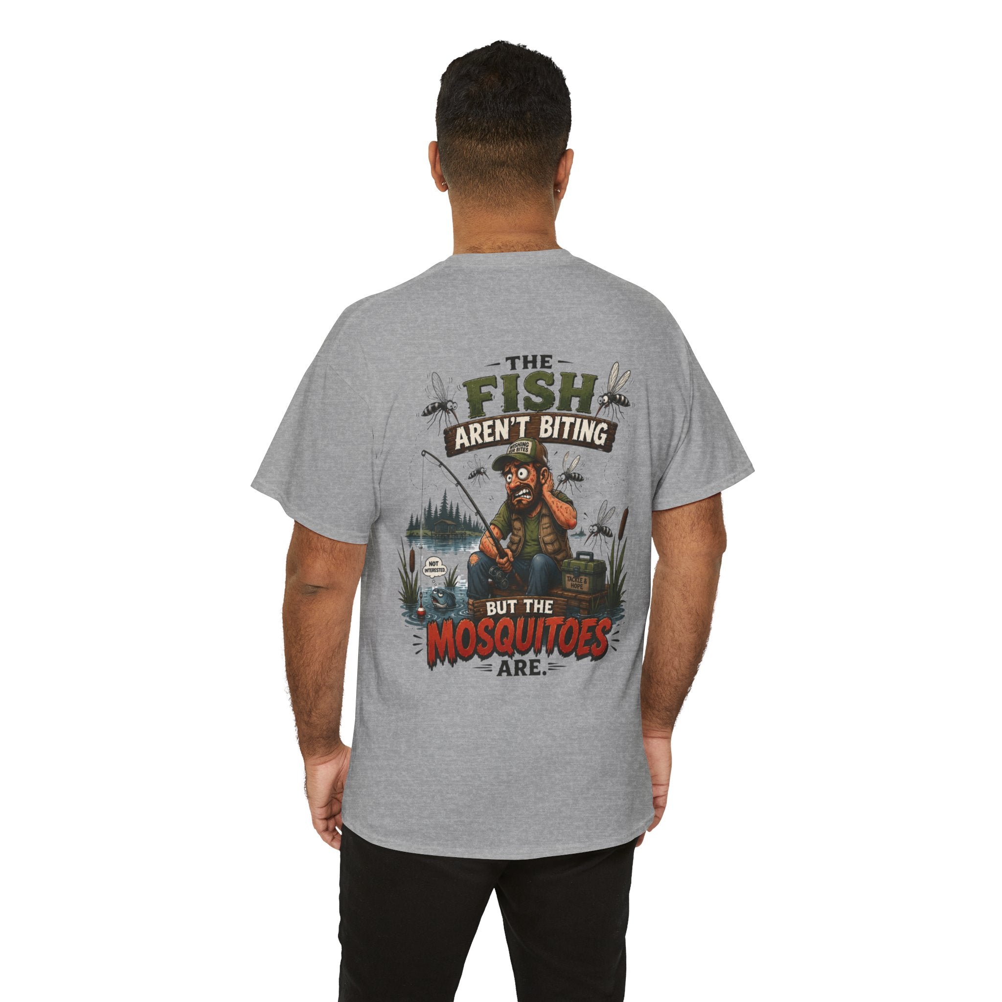 The Fish Ain't Biting Unisex Heavy Cotton Tee