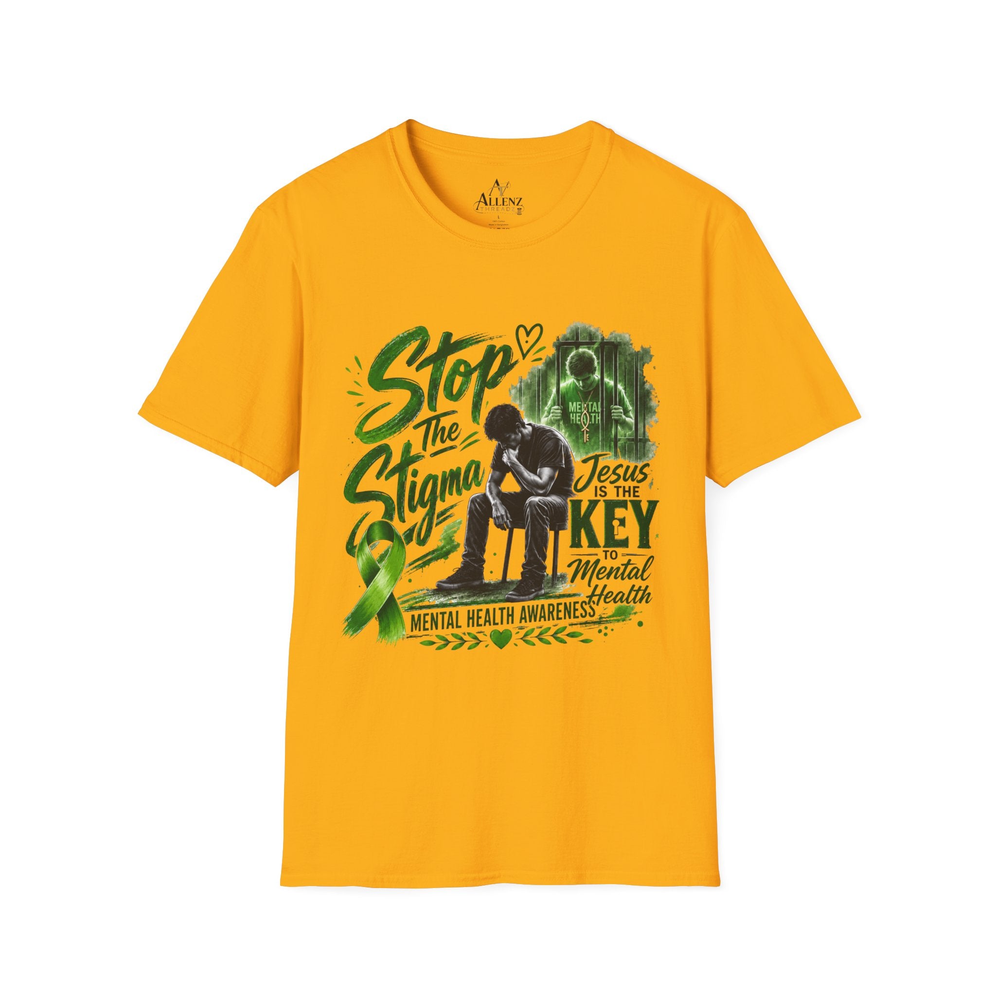 Mental Health Awareness T-Shirt — "Stop the Stigma" Christian Support Tee