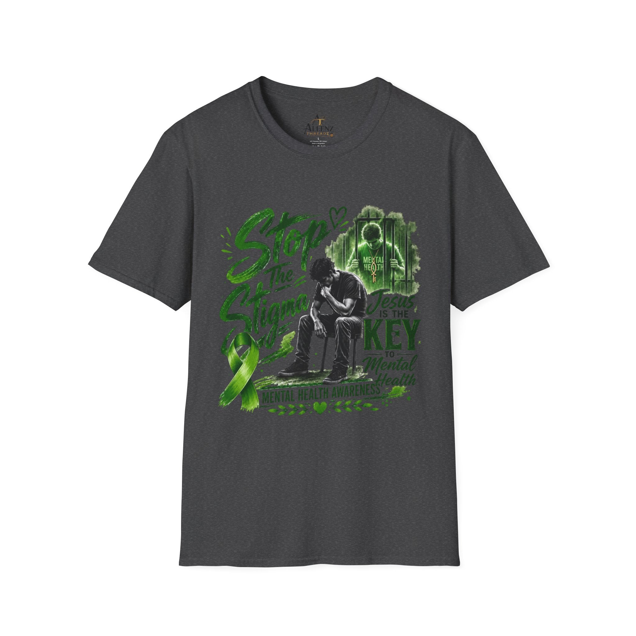 Mental Health Awareness T-Shirt — "Stop the Stigma" Christian Support Tee