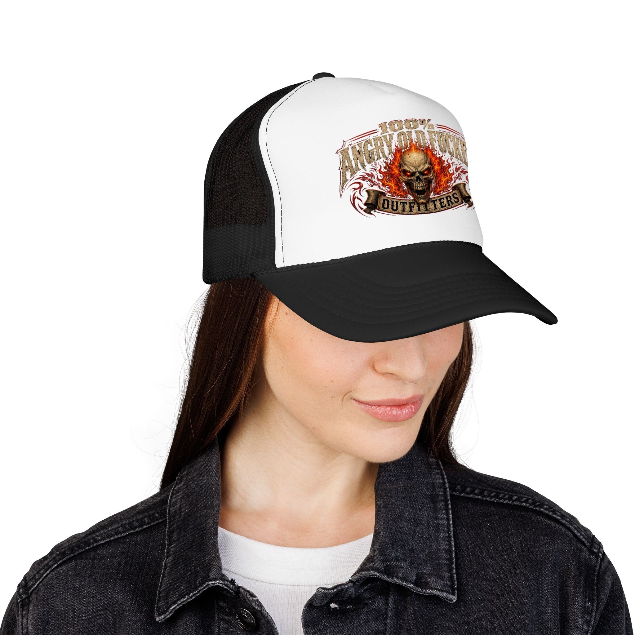 Foam Trucker Hat. 100% angry old man.