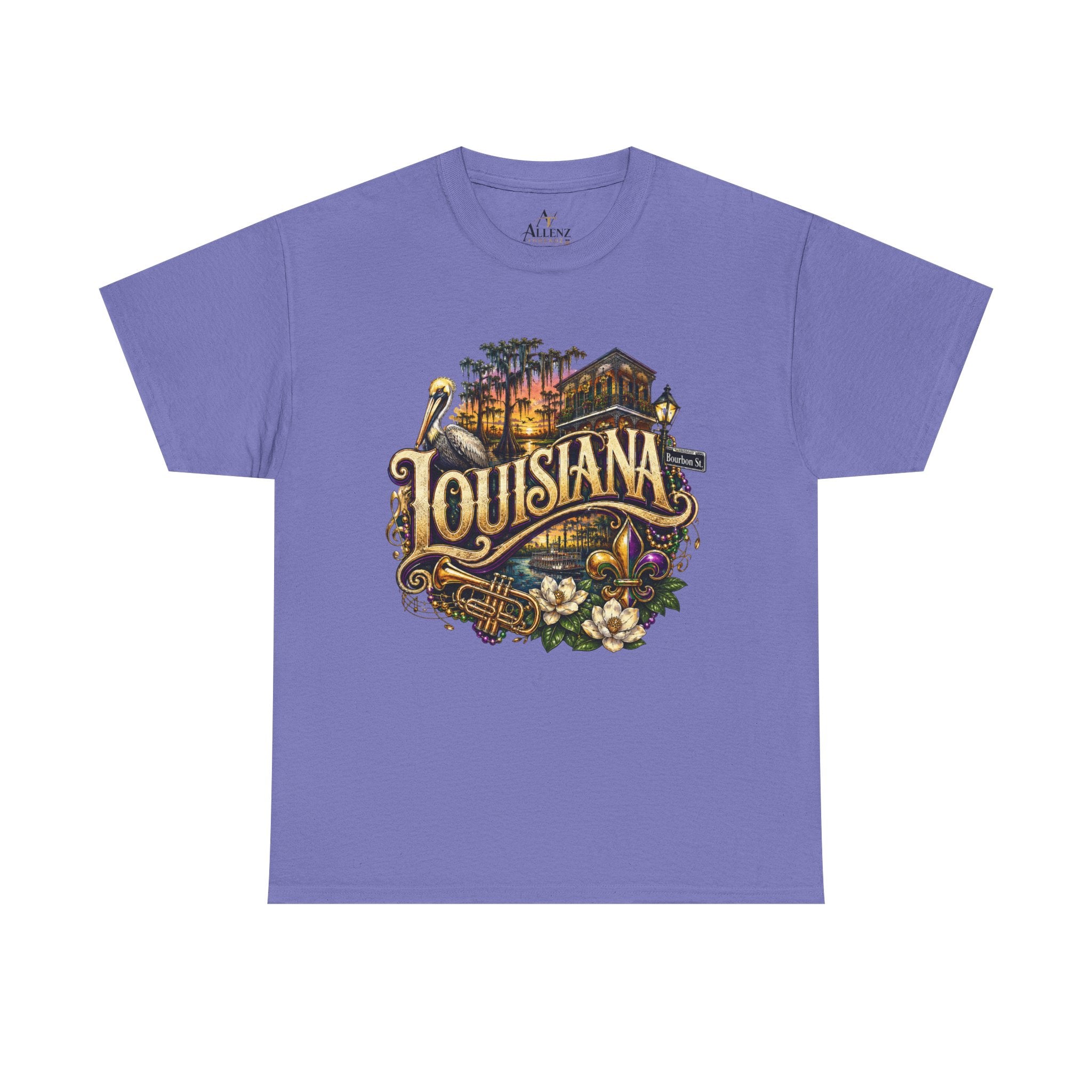 Unisex Heavy Cotton Tee 🎷 Louisiana – Jazz, Culture and Southern Soul 🎷