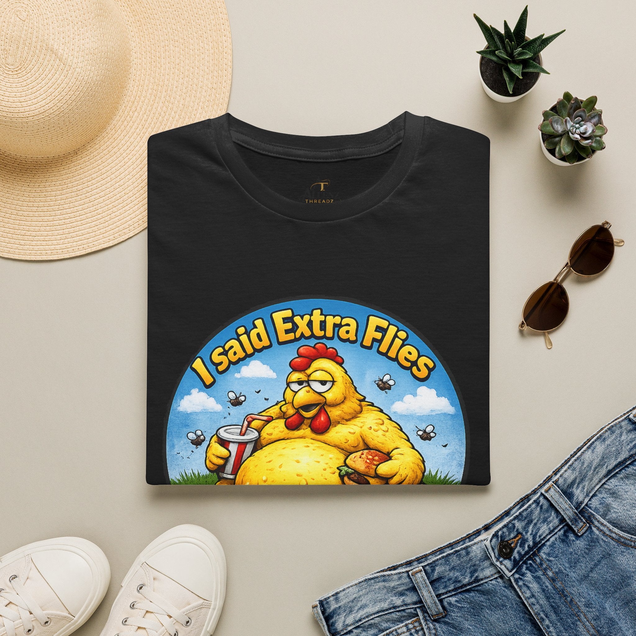 🍔 “I Said Extra Flies, Not Exercise!” 🍔