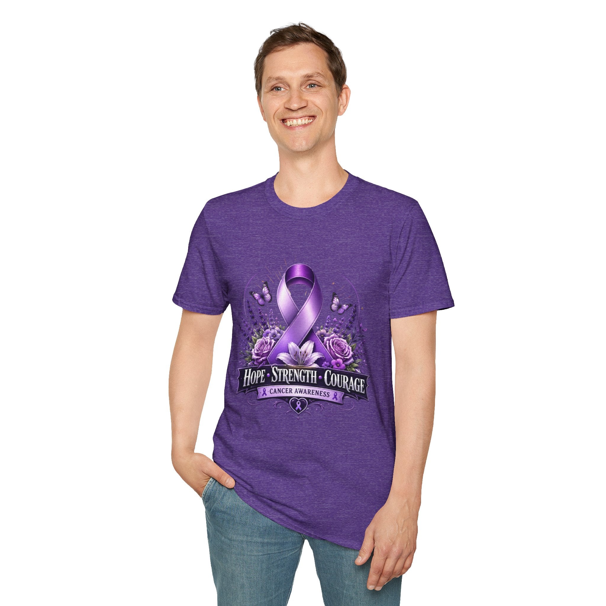 Hope Strength Courage Unisex Softstyle T-Shirt