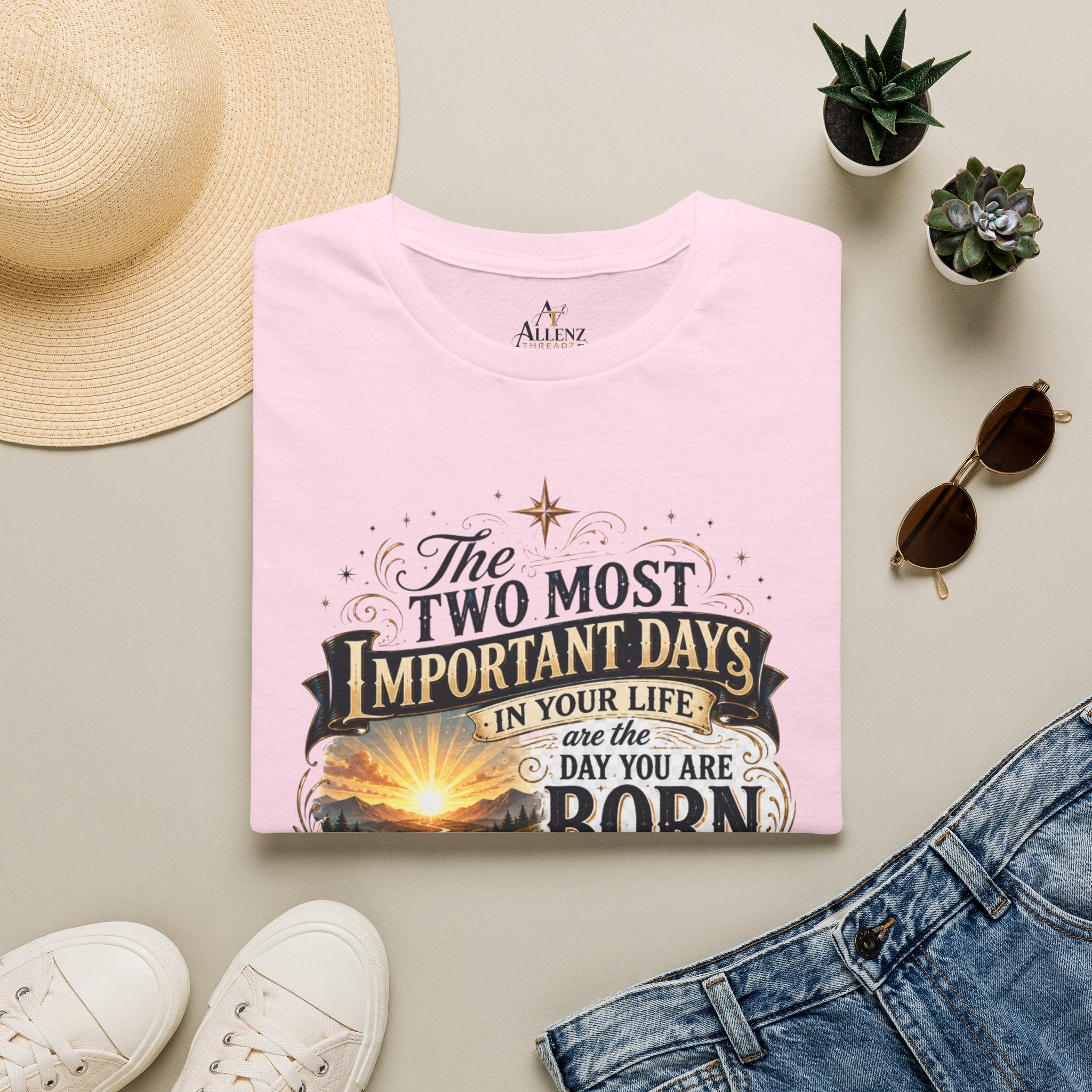 Two Most Important Days Mark Twain Unisex Softstyle T-Shirt