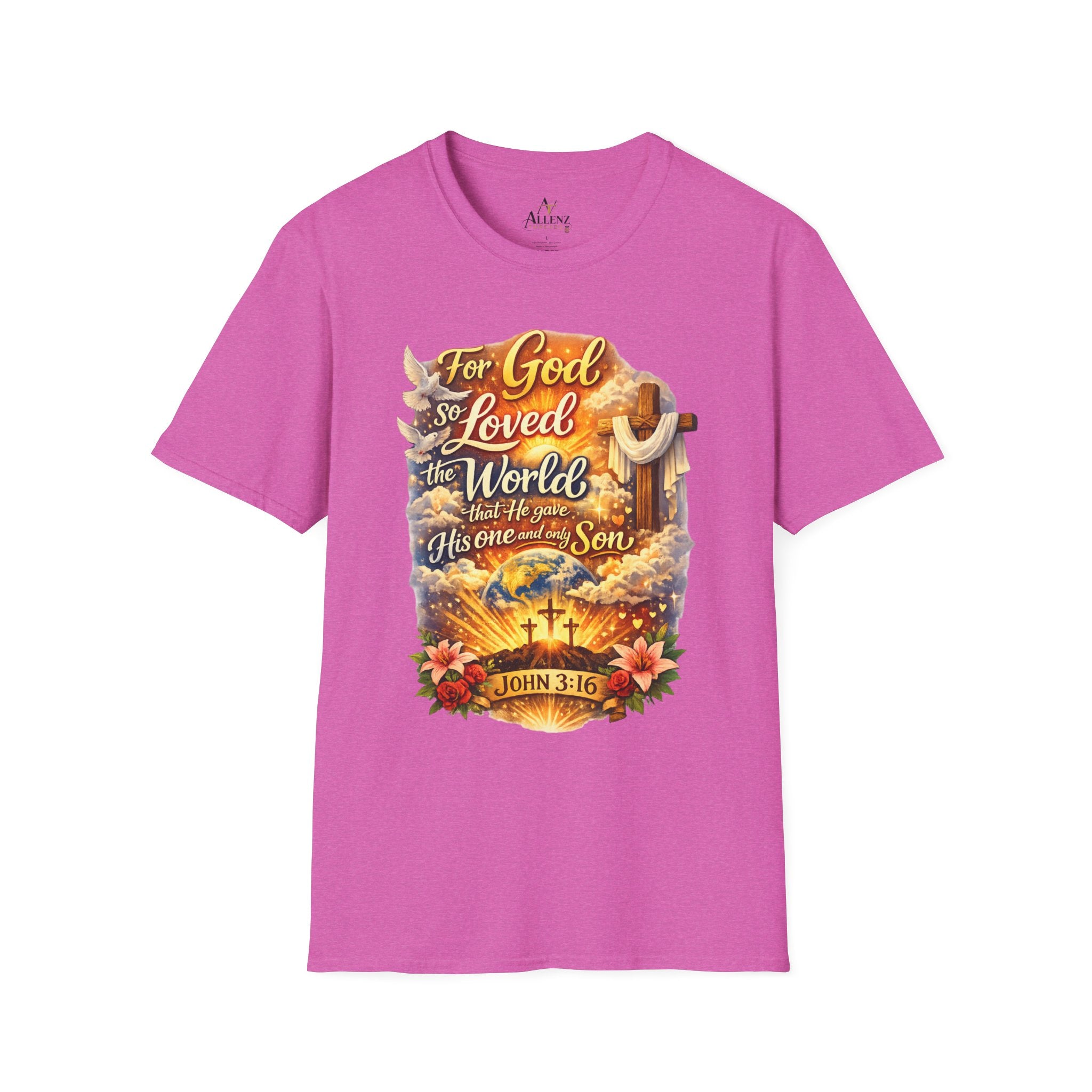 For God So Loved The World Unisex Softstyle T-Shirt