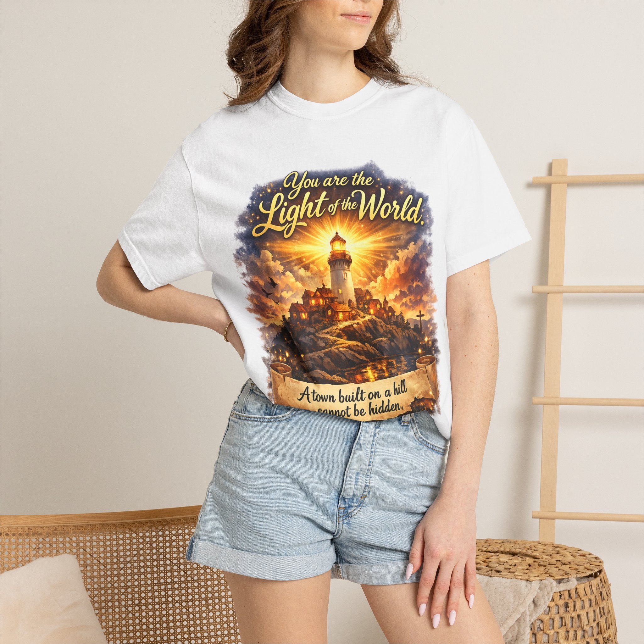 You Are the Light of the World T-Shirt — Lighthouse Faith Graphic Tee