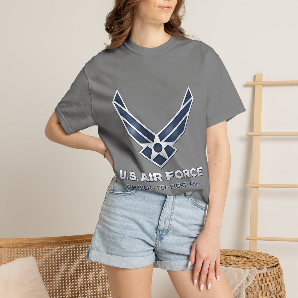 U.S. Air Force Logo T-Shirt — Aim High • Fly Fight Win
