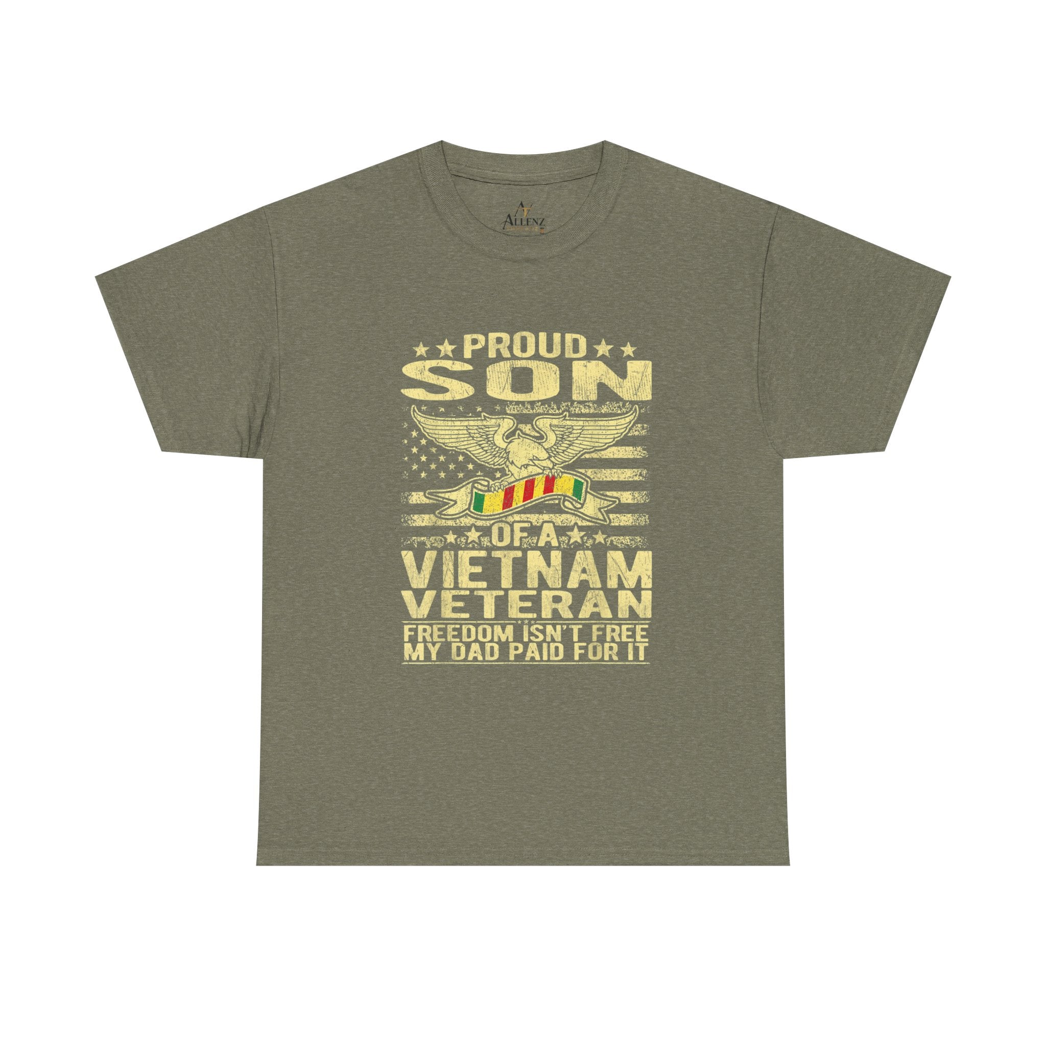 Unisex Heavy Cotton Tee  Proud Son of a Vietnam Veteran