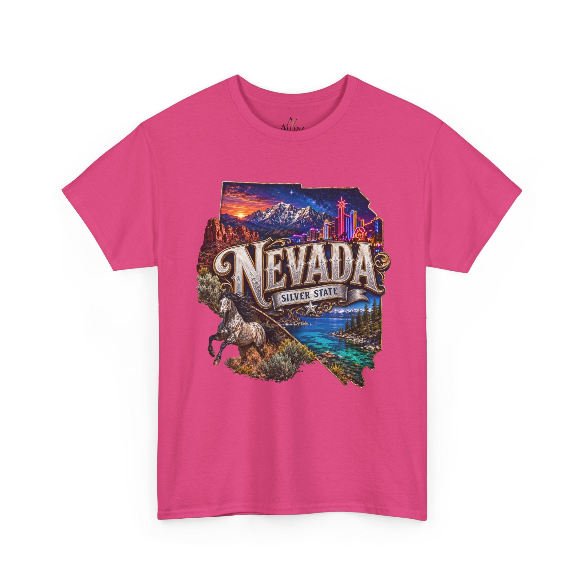Unisex Heavy Cotton Tee🎰 Nevada – Desert Nights and Silver State Lights 🌵✨