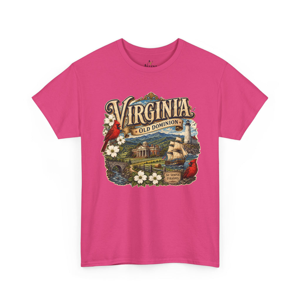 Unisex Heavy Cotton Tee Virginia – Timeless Beauty of the Old Dominion 🚢🕊️