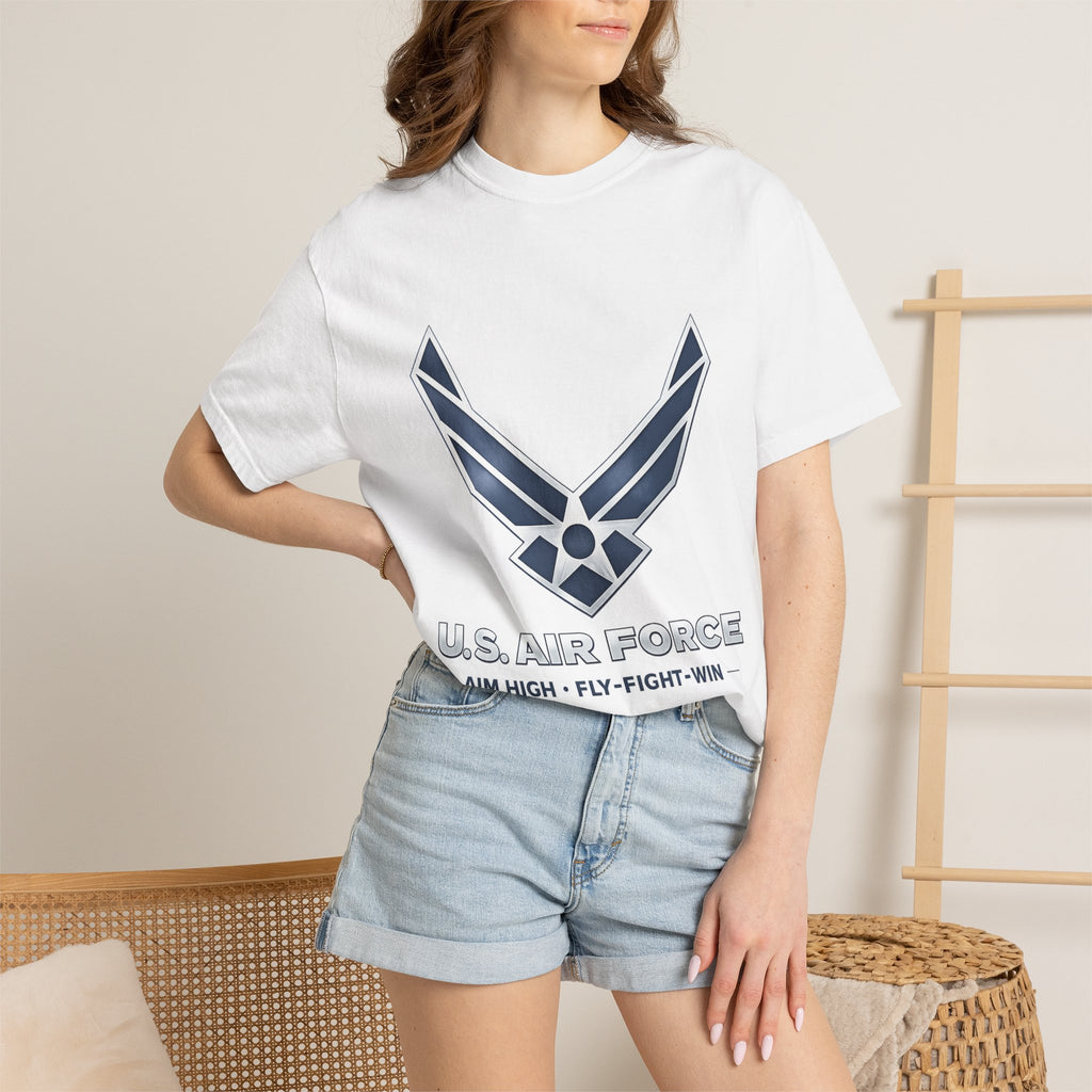 U.S. Air Force Logo T-Shirt — Aim High • Fly Fight Win