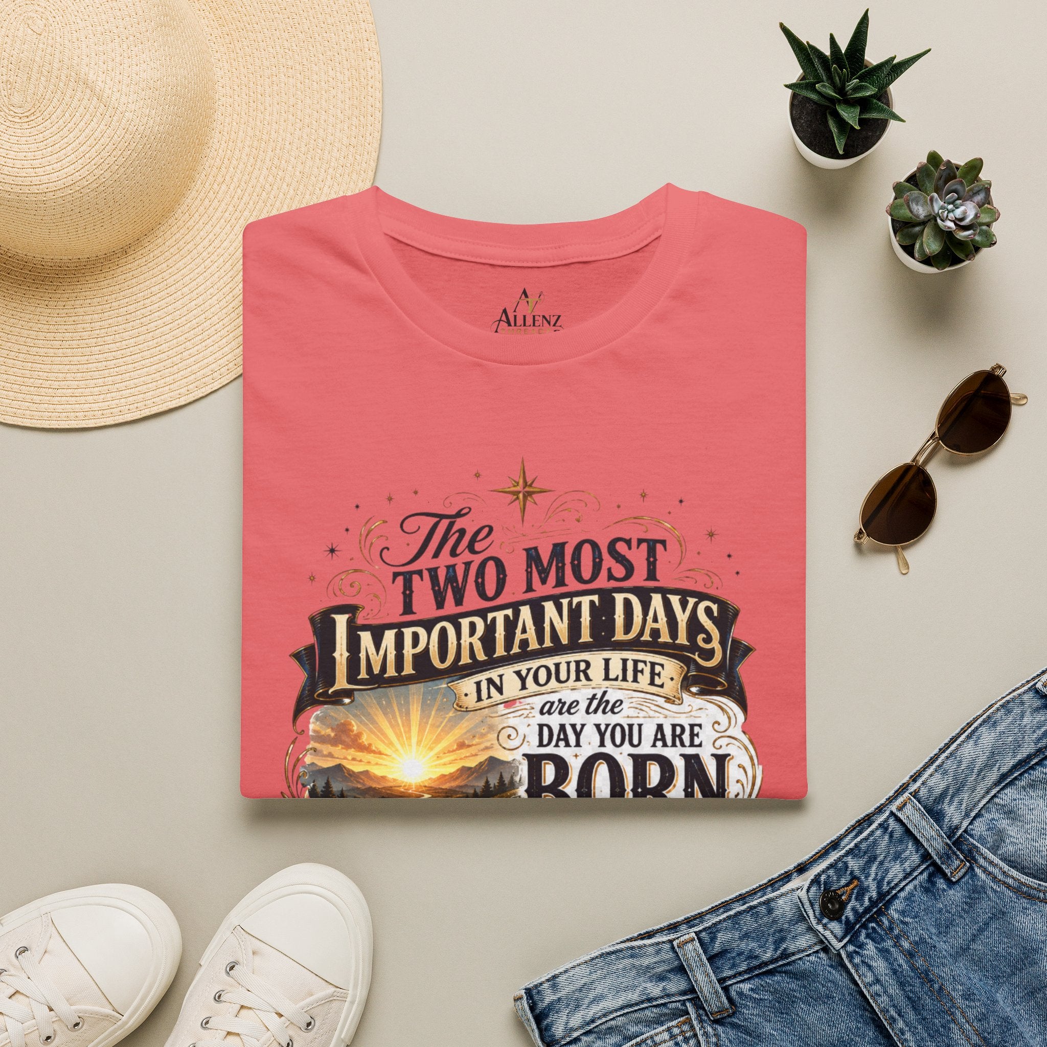 Two Most Important Days Mark Twain Unisex Softstyle T-Shirt