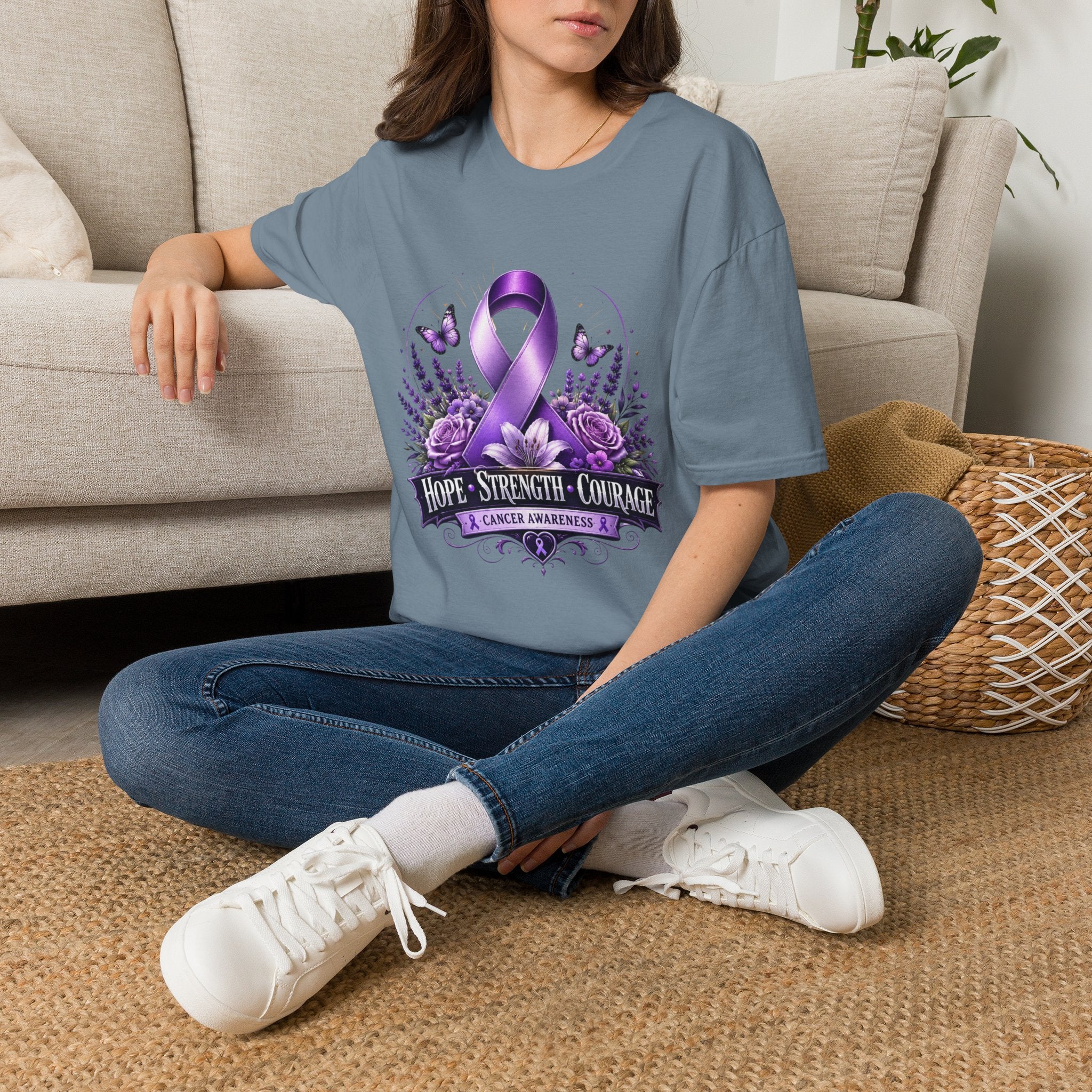 Hope Strength Courage Unisex Softstyle T-Shirt