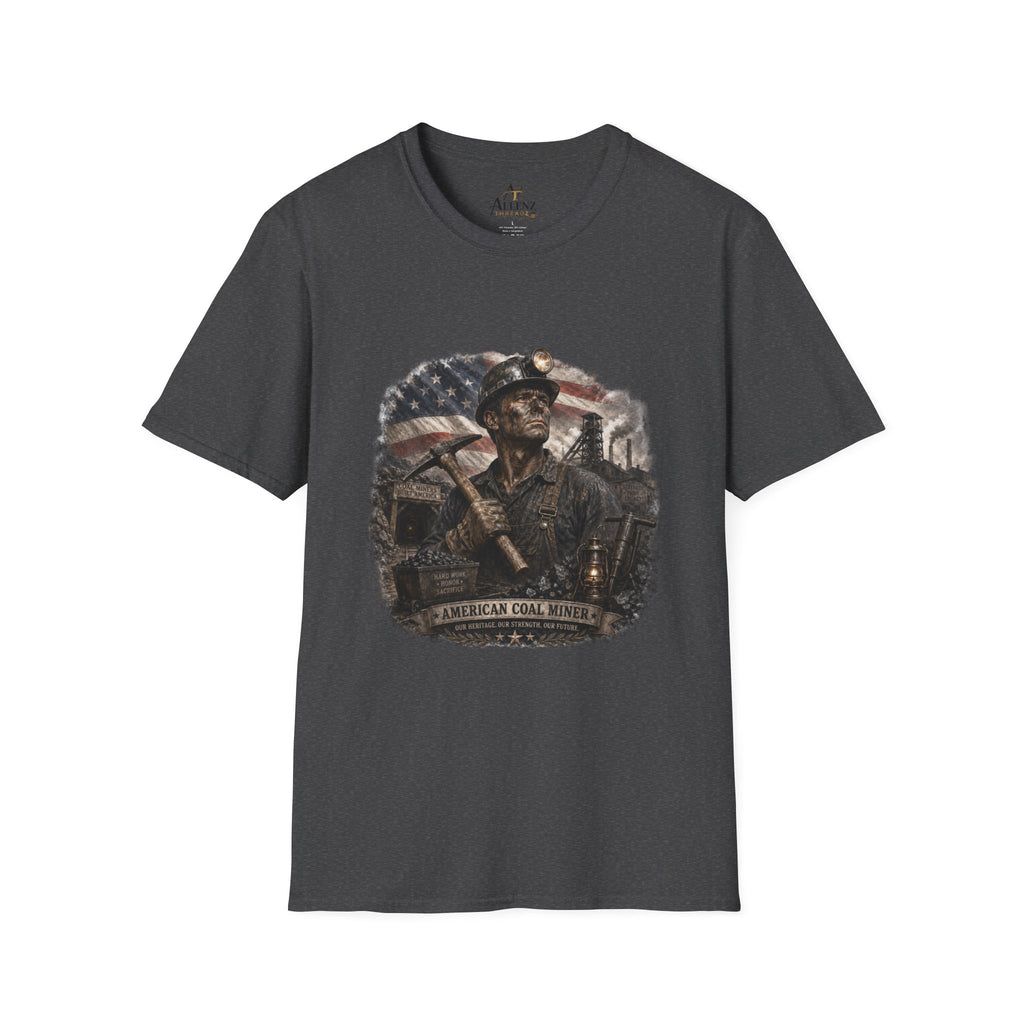 American Coal Miner Unisex Softstyle T-Shirt