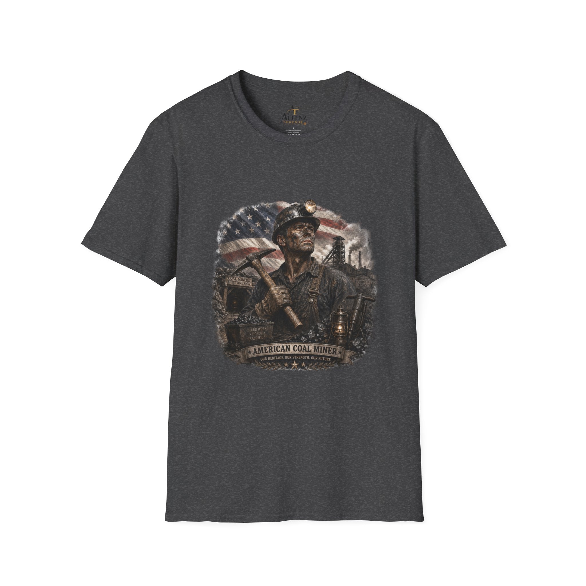 American Coal Miner Unisex Softstyle T-Shirt
