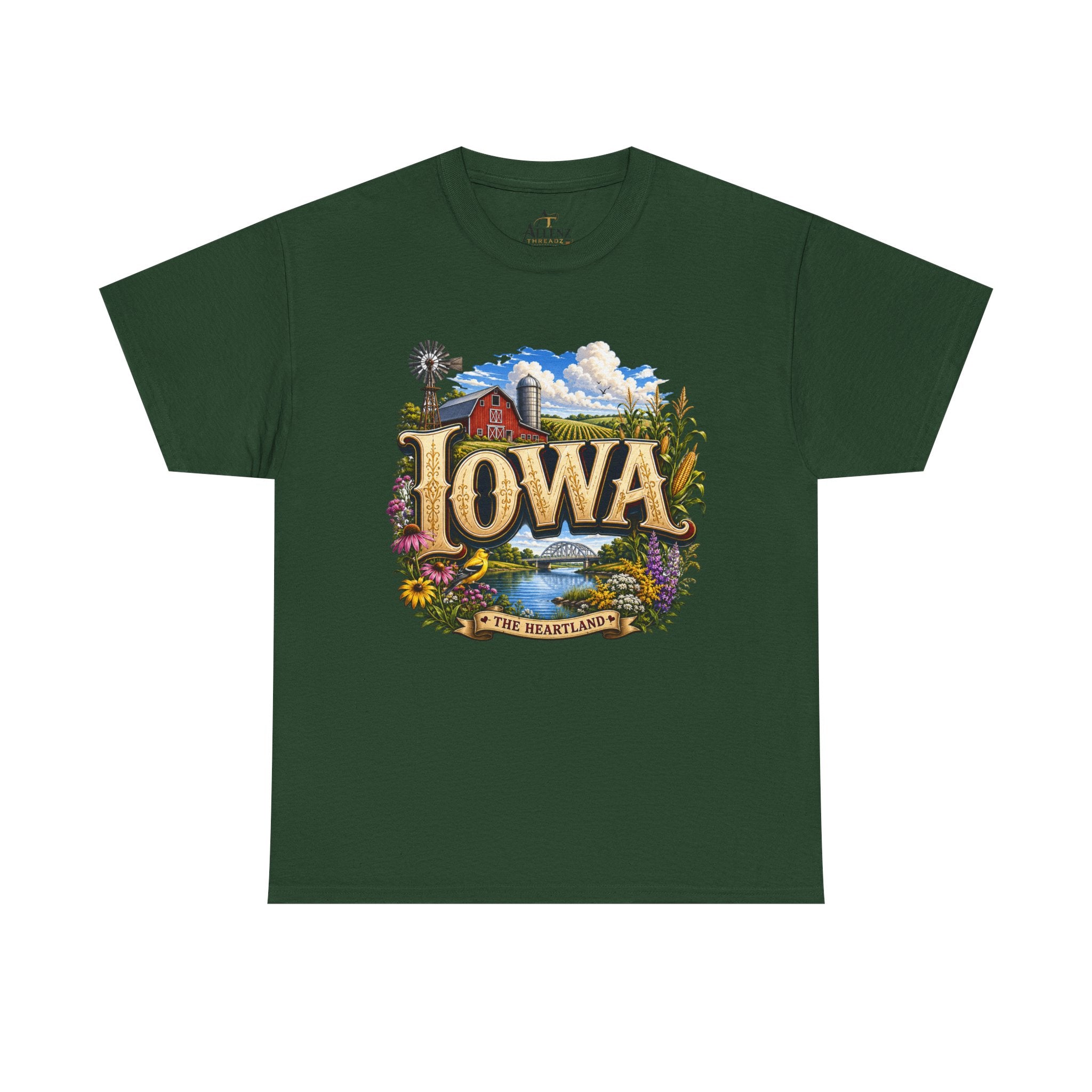 Unisex Heavy Cotton Tee 🌽 Iowa – America’s Heartland at Its Finest 🌽