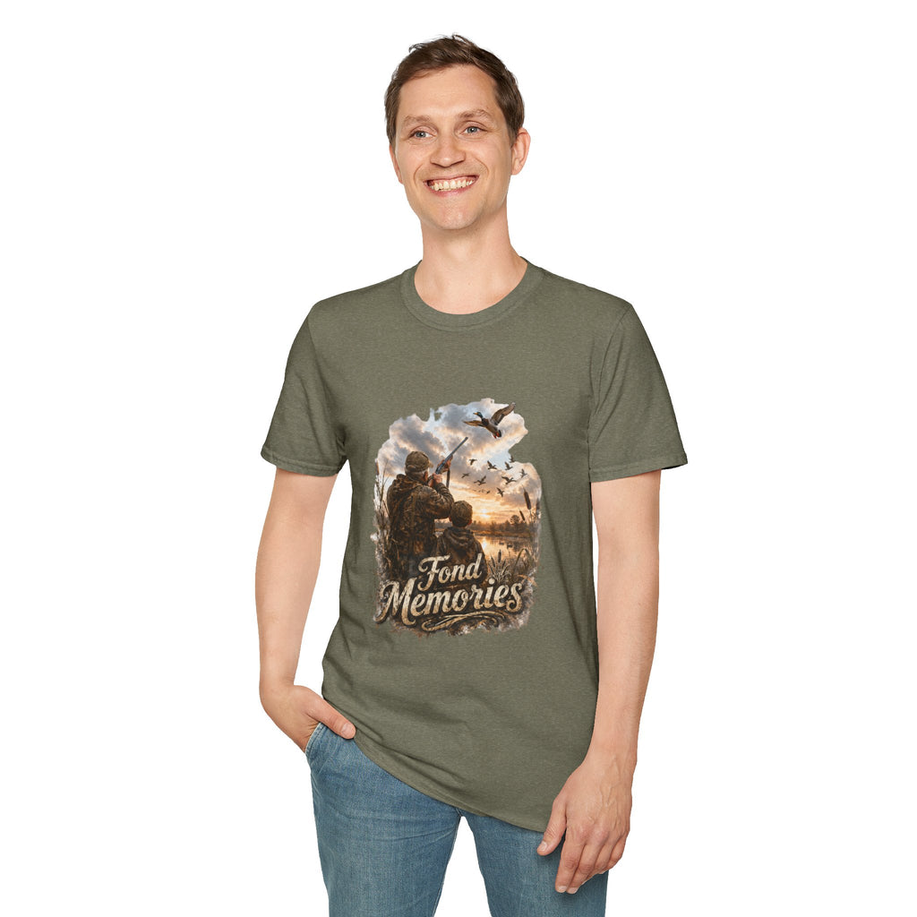Grandpa and Grandson Hunting Unisex Softstyle T-Shirt