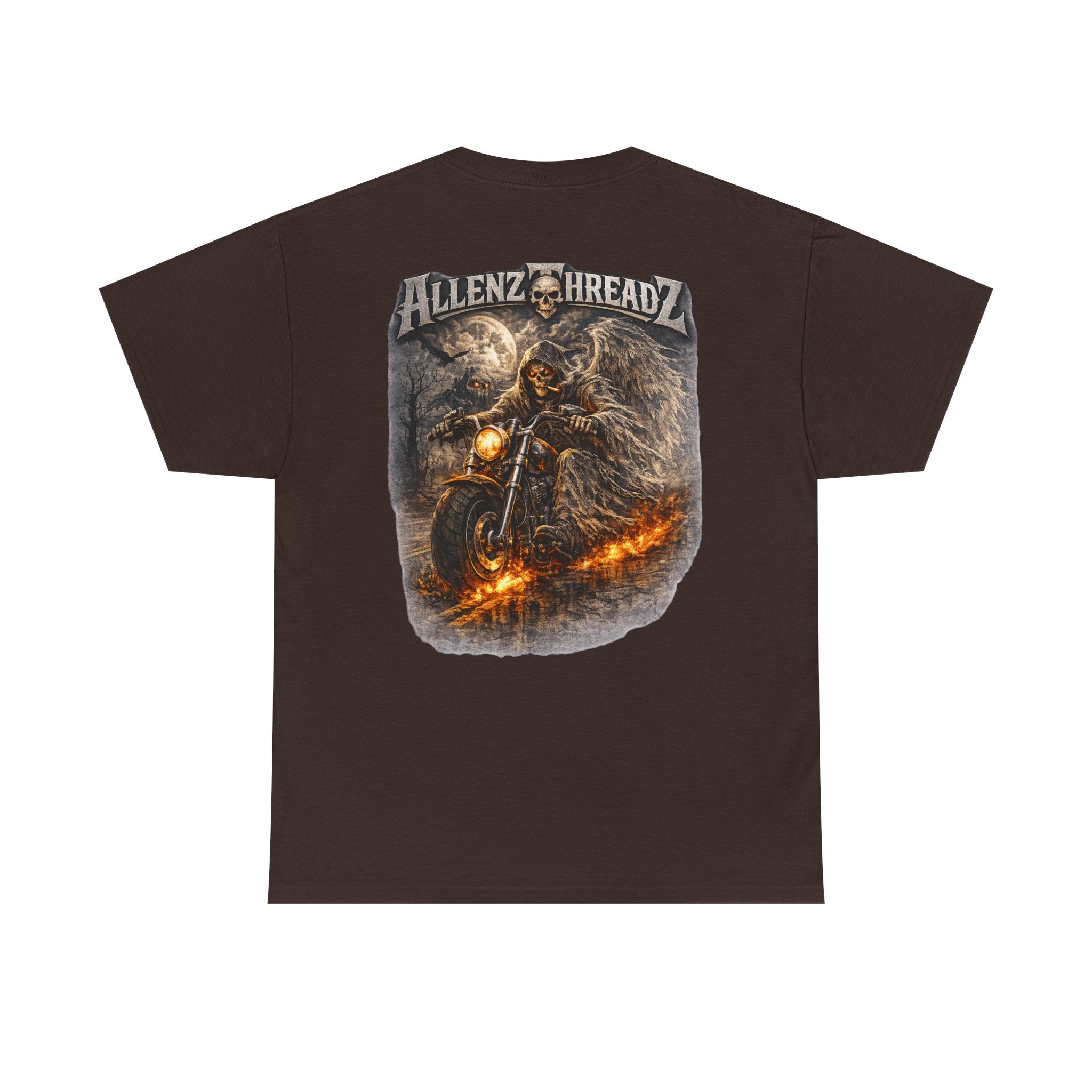Unisex Heavy Cotton Tee🔥 Allenz Threadz Exclusive – Reaper Rider Tee 🔥