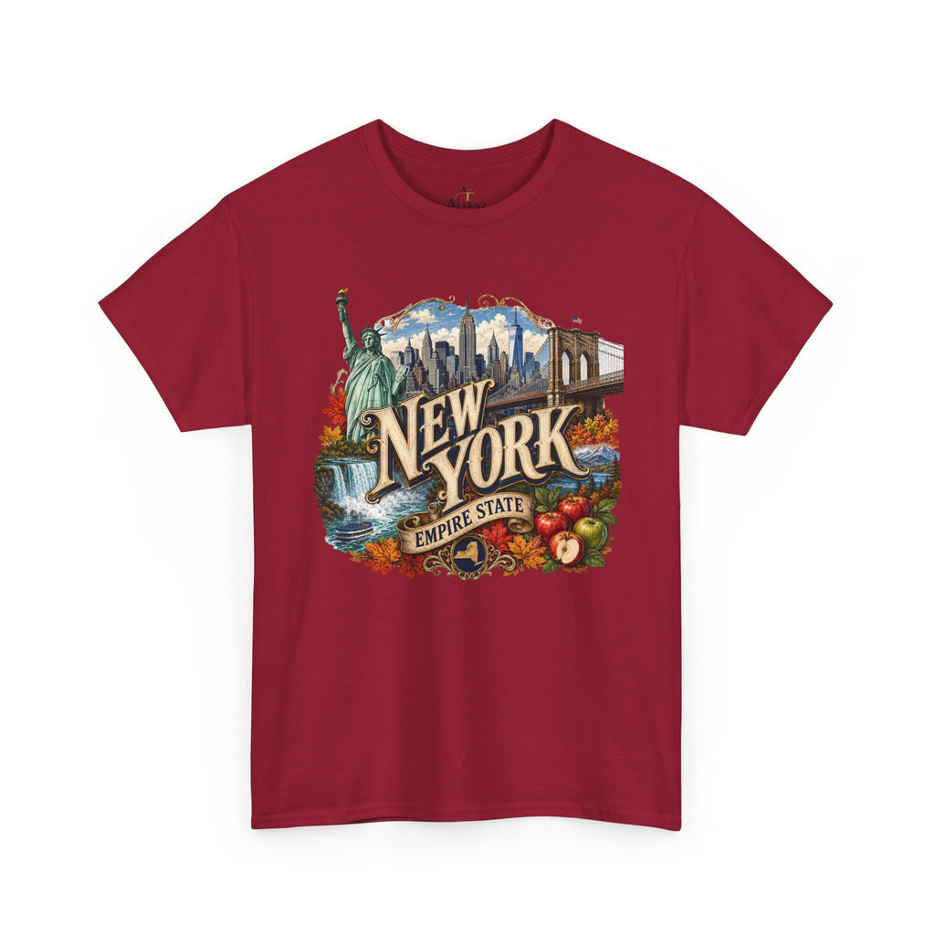 Unisex Heavy Cotton Tee🗽 New York – Empire State Energy and Natural Wonder 🍎🌆