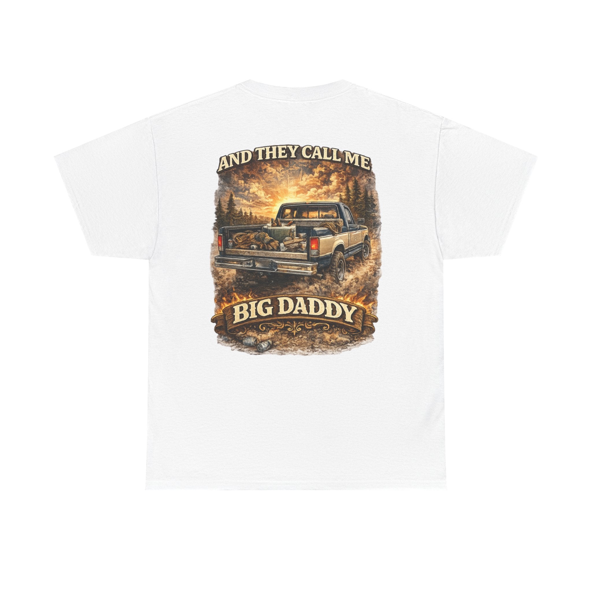 Unisex Heavy Cotton Tee 🚙🔥  And They Call Me BIG DADDY – Retro Truck T-Shirt Design 🔥🚙