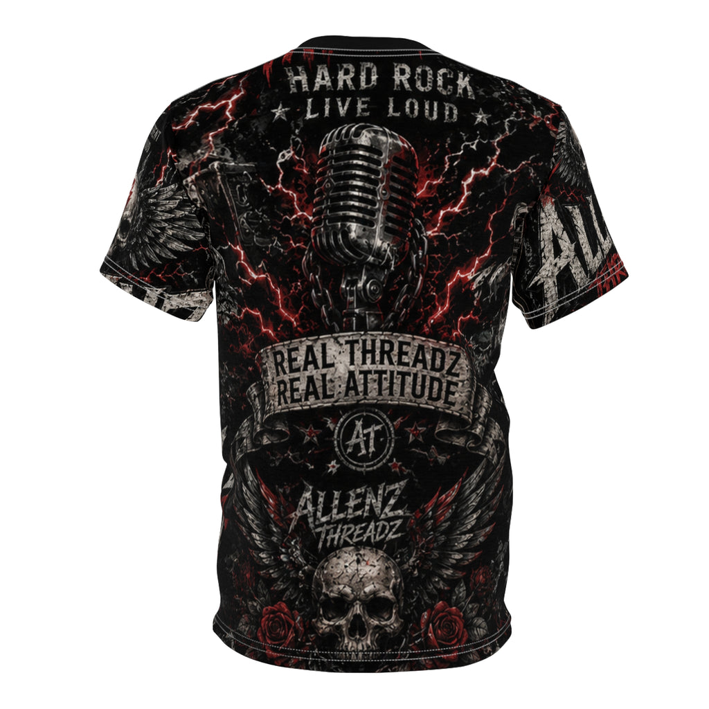 Allenz Threadz Hard Rock Unisex Cut and Sew Tee (AOP)