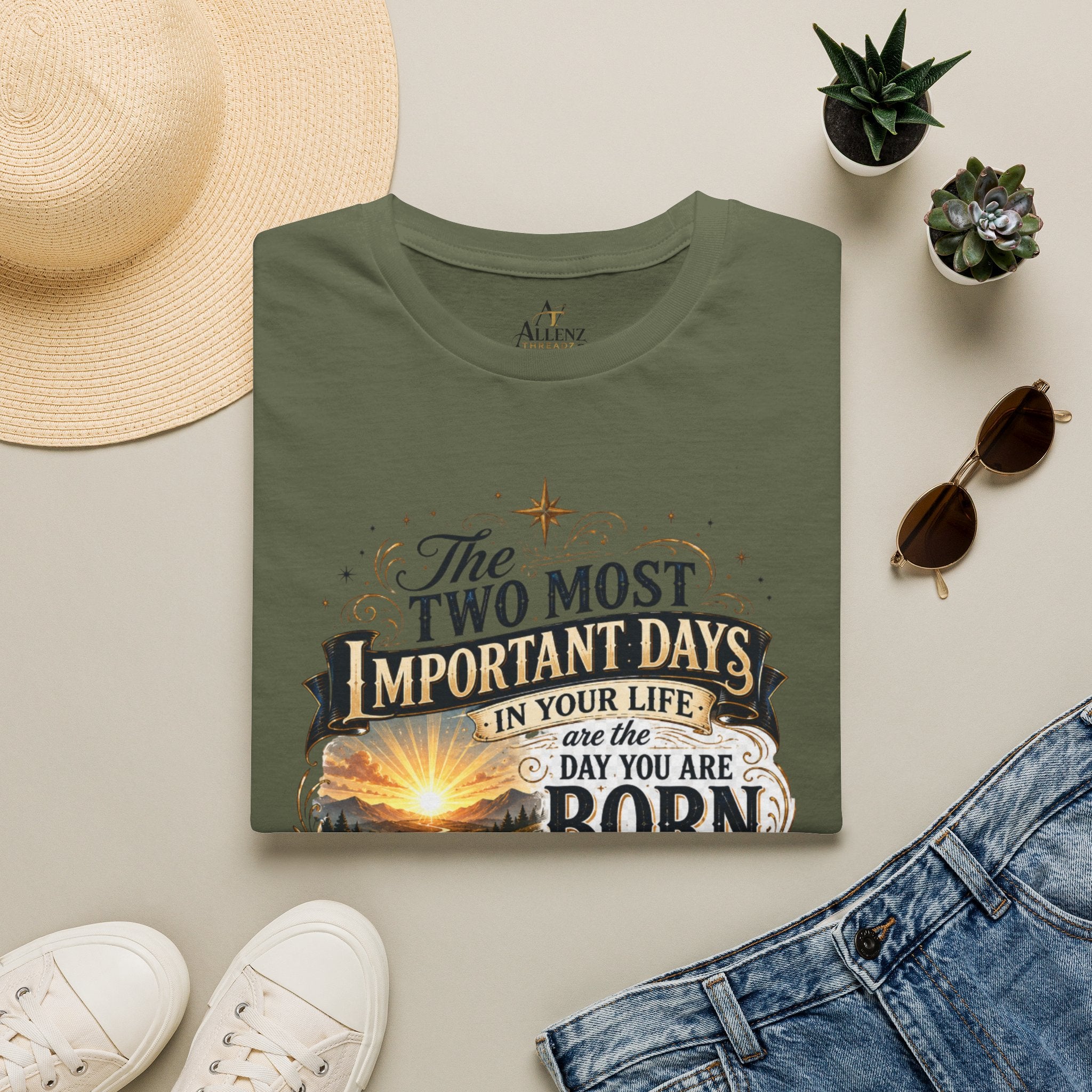 Two Most Important Days Mark Twain Unisex Softstyle T-Shirt
