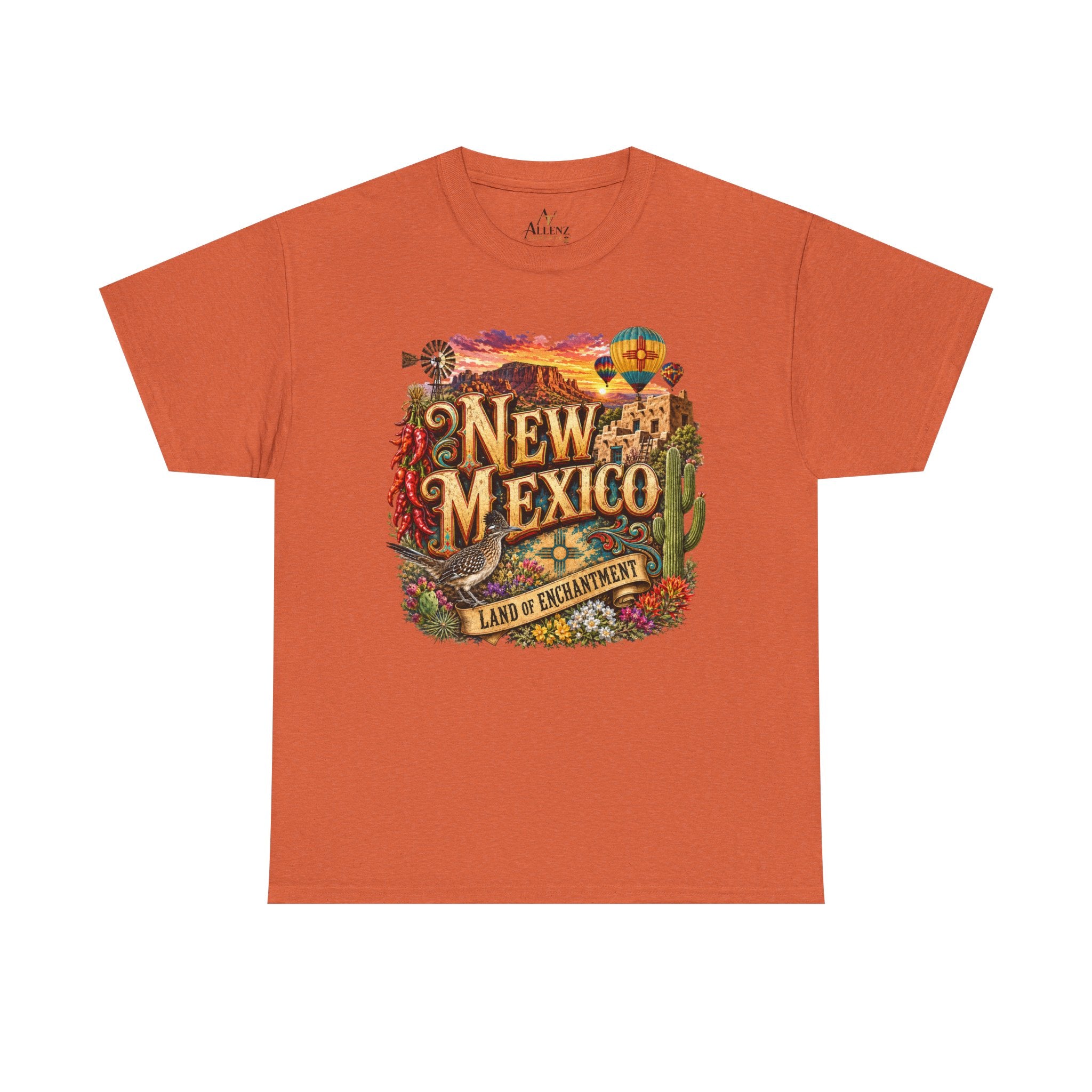 Unisex Heavy Cotton Tee🌵 New Mexico – Land of Enchantment Desert Spirit 🌄🎈