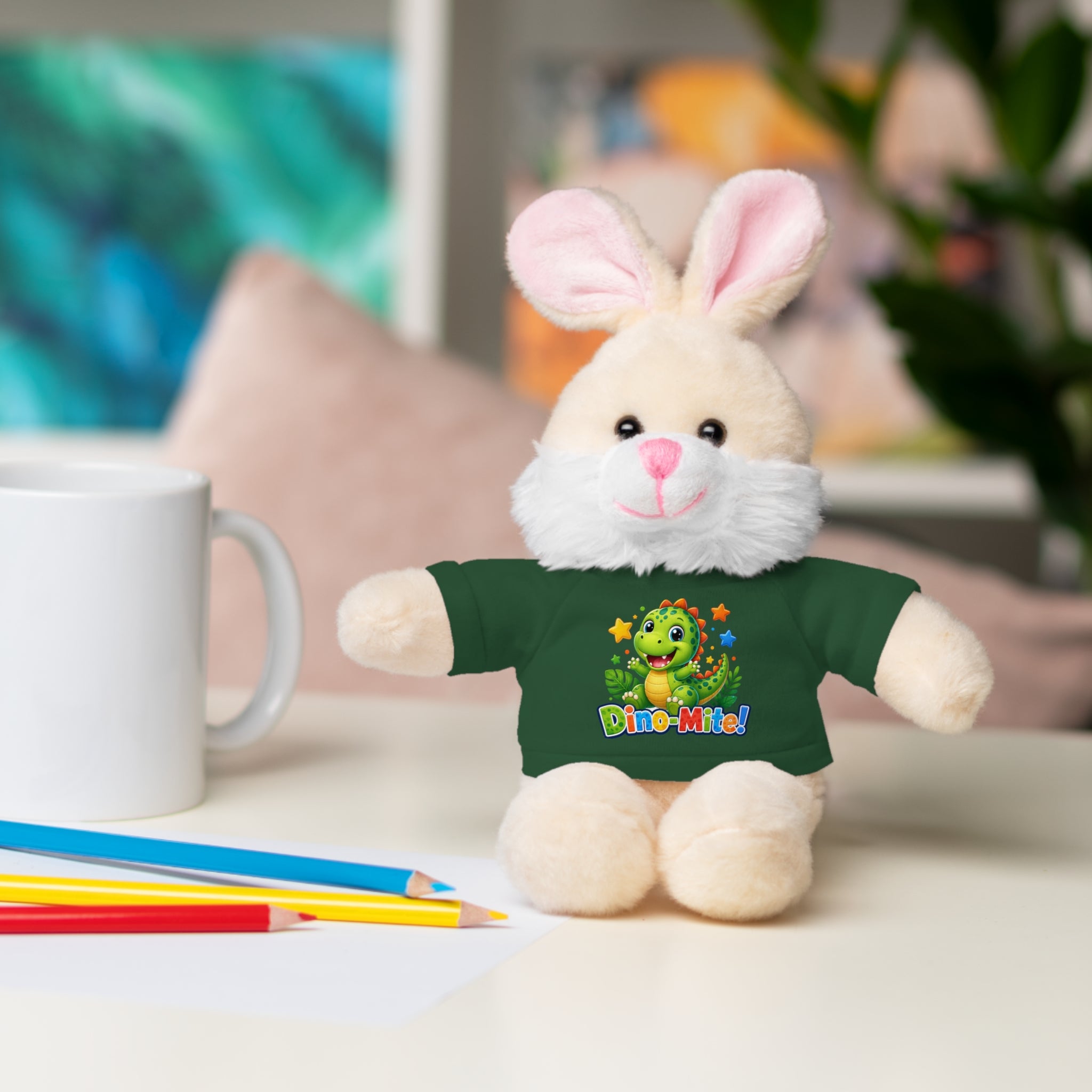 Kids Stuffed Animal with Dino-Mite T-Shirt