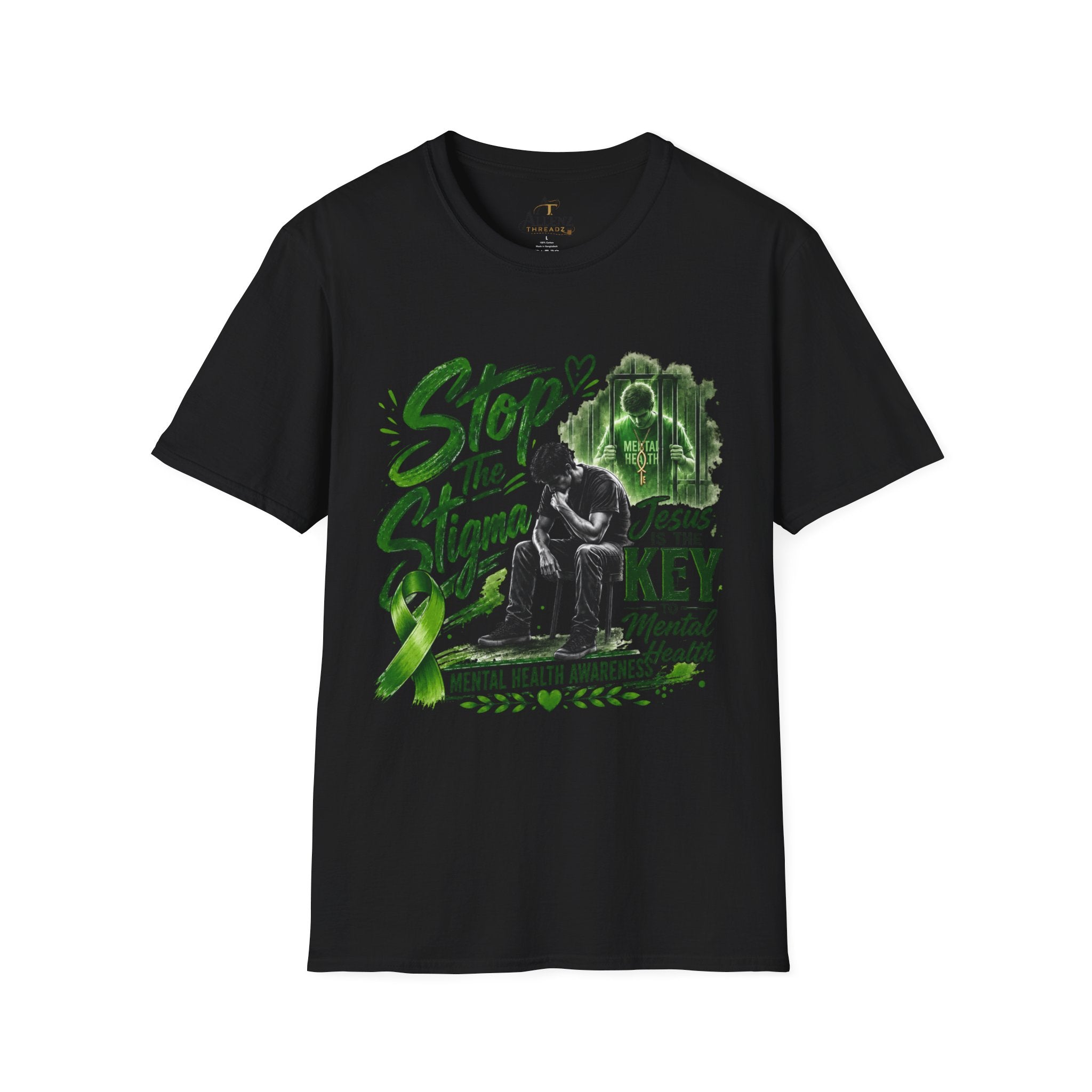 Mental Health Awareness T-Shirt — "Stop the Stigma" Christian Support Tee