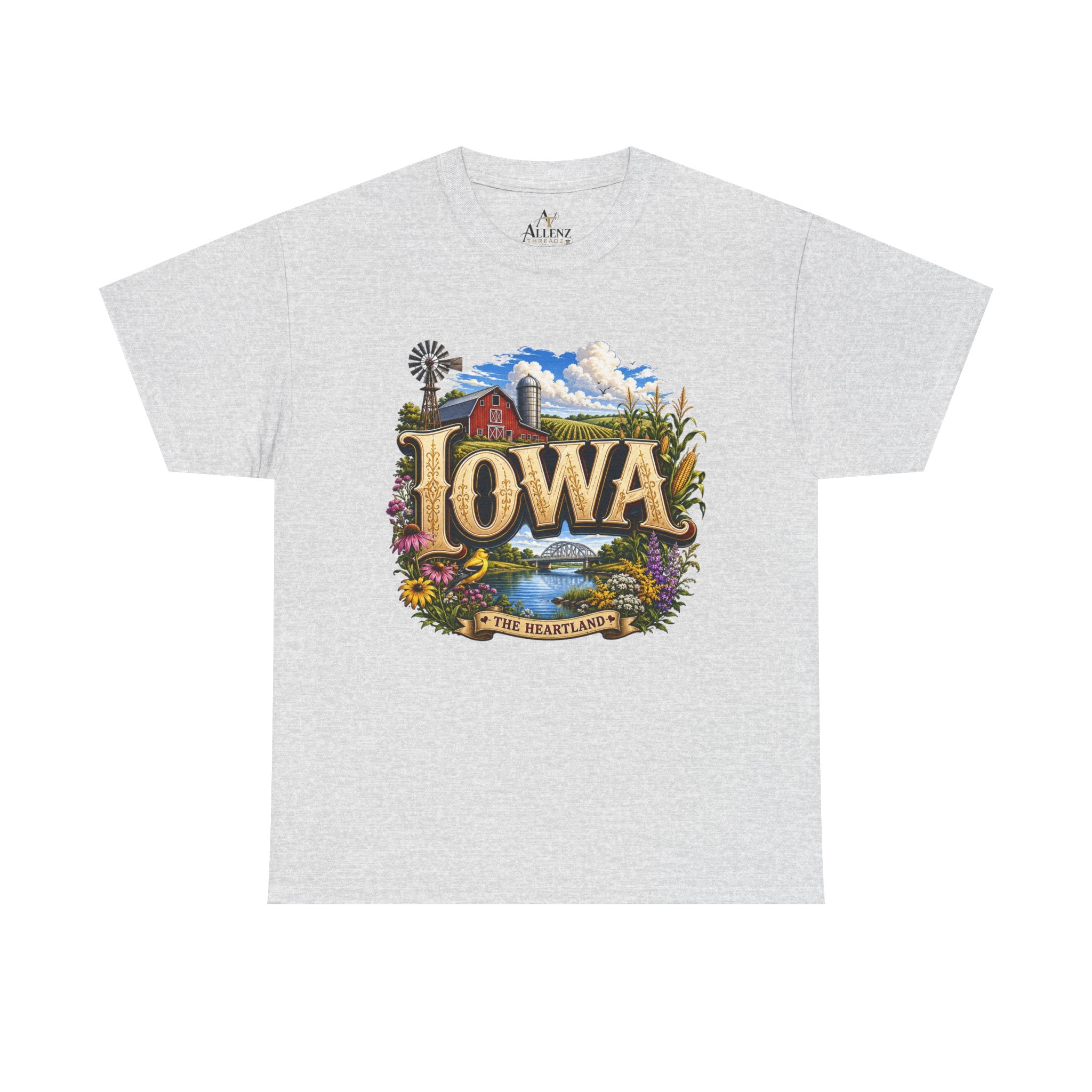 Unisex Heavy Cotton Tee 🌽 Iowa – America’s Heartland at Its Finest 🌽