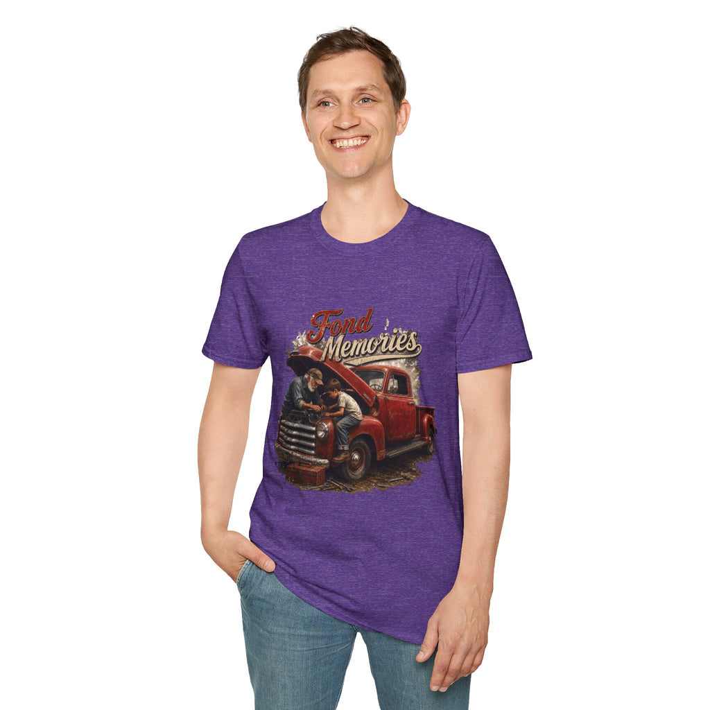 Grandpa and Grandson Memories Unisex Softstyle T-Shirt