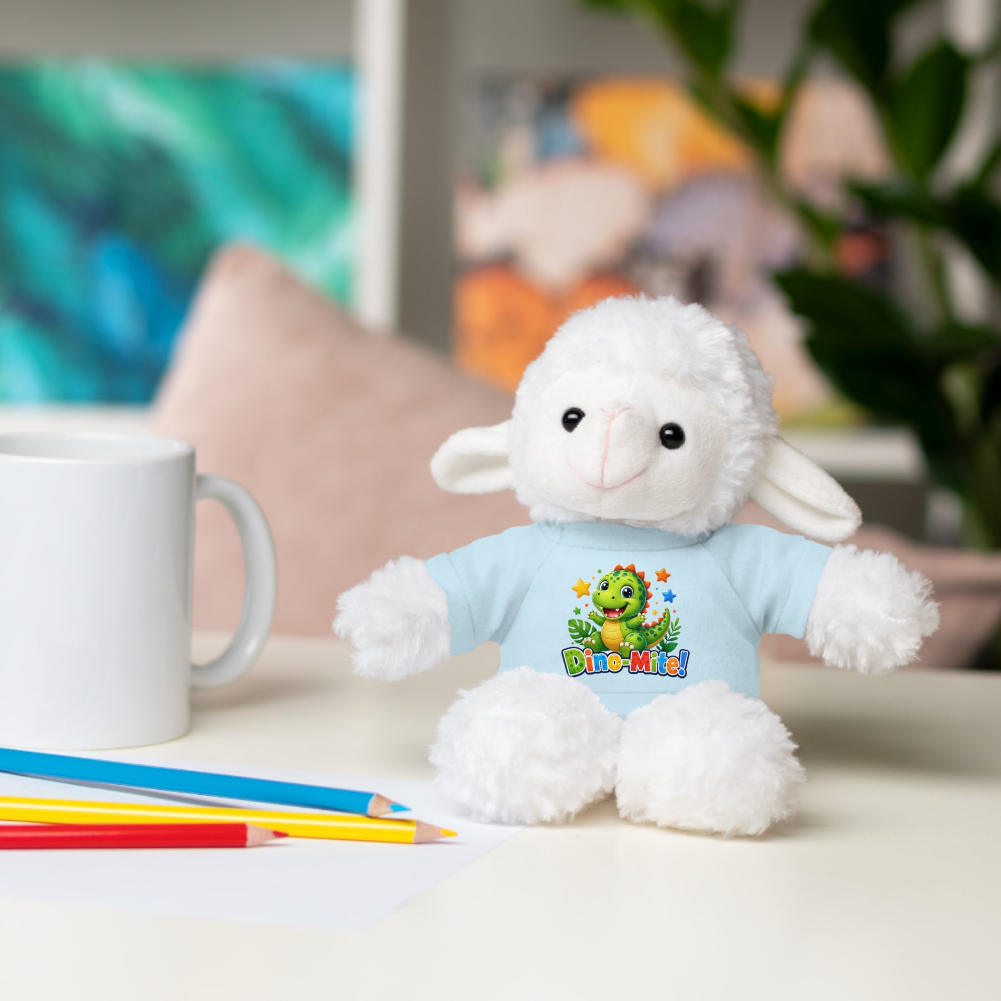 Kids Stuffed Animal with Dino-Mite T-Shirt