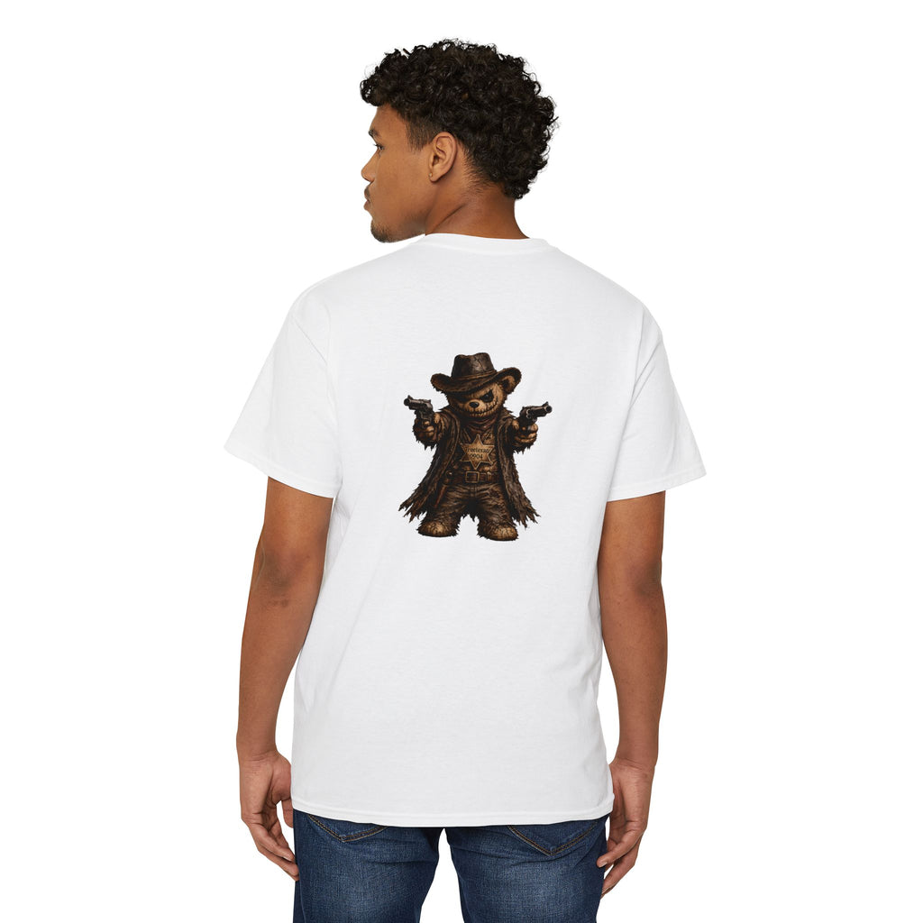 True Texan Scare Bear  Unisex Heavy Cotton Pocket Tee