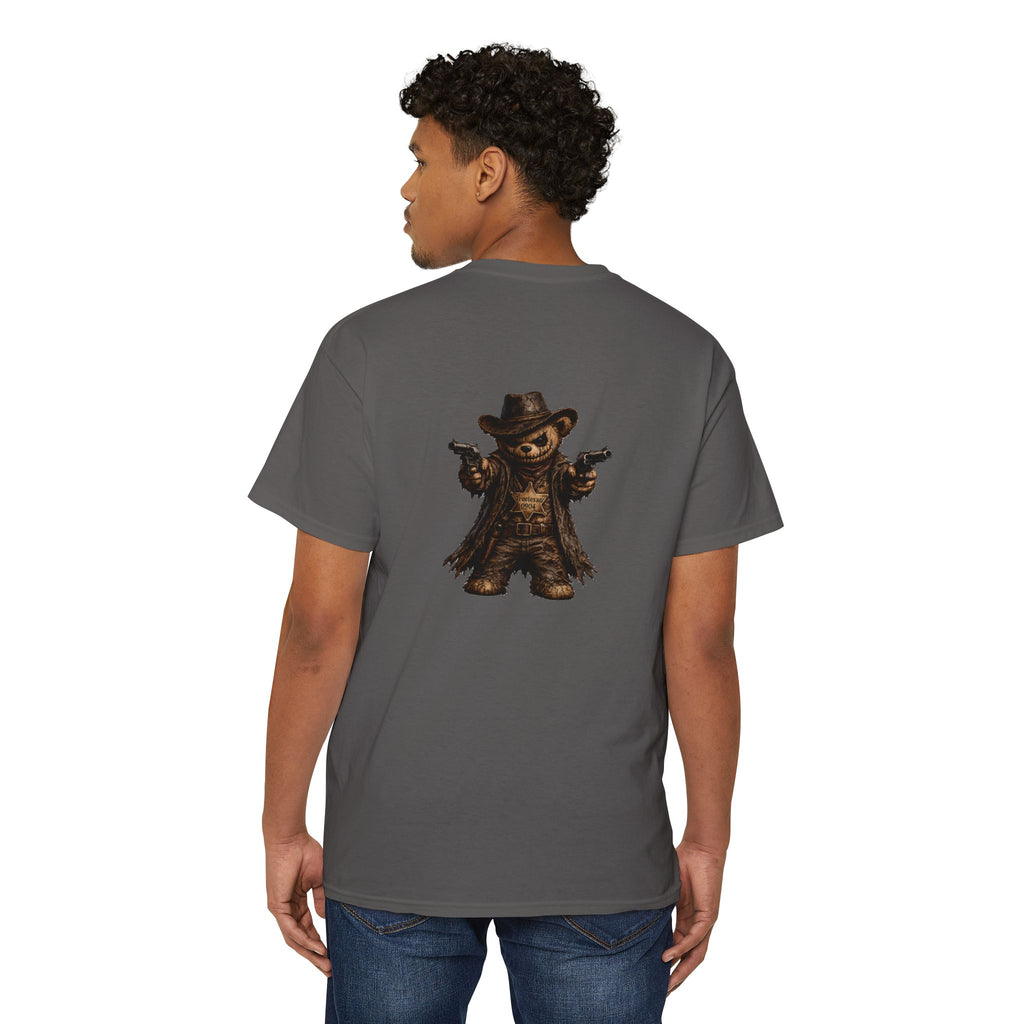 True Texan Scare Bear  Unisex Heavy Cotton Pocket Tee