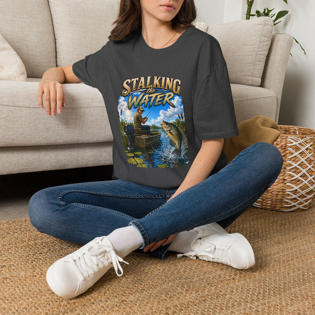 Stalking The Water Fishing Unisex Softstyle T-Shirt
